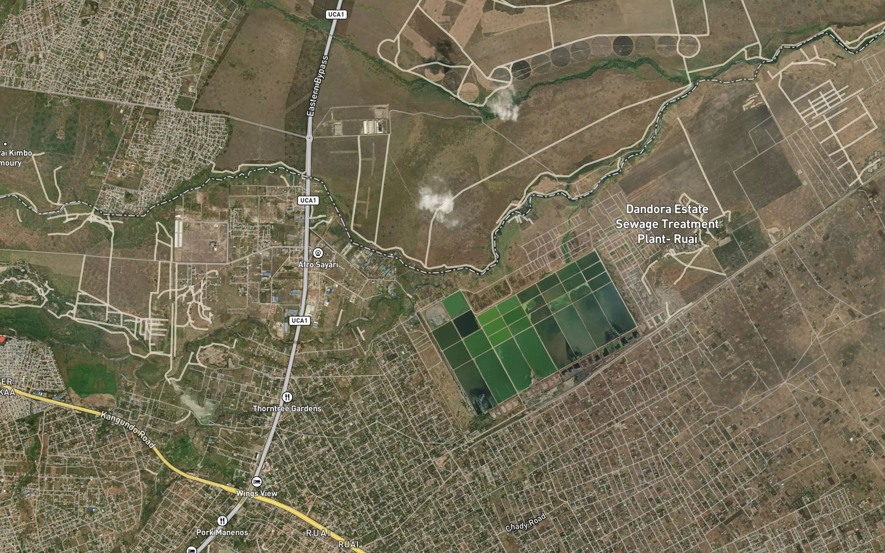Satellite map of the Gatharaini