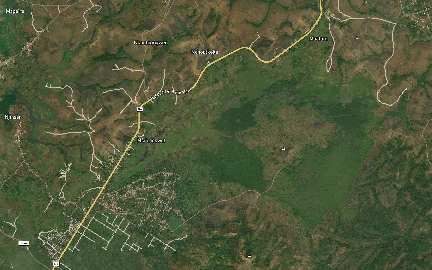 Satellite map of the Ndoup