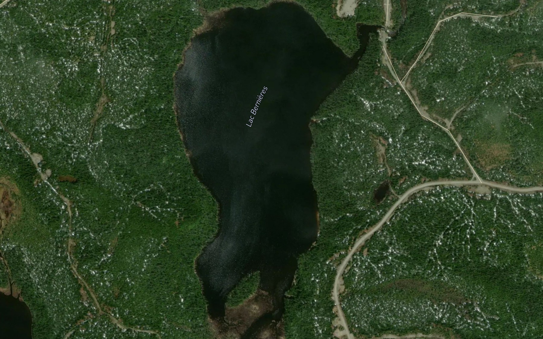 Satellite map of the Lac Bernieres