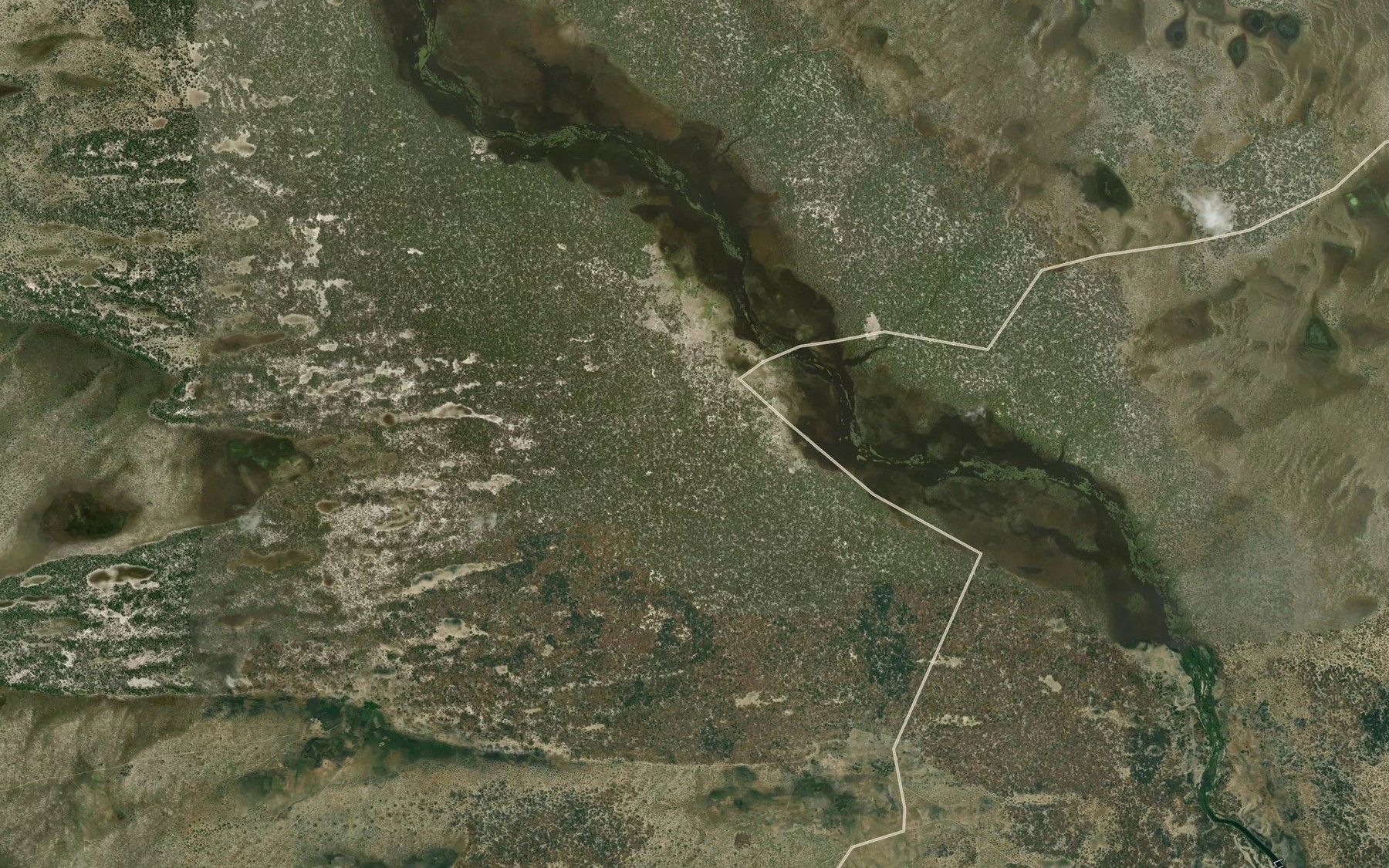 Satellite map of the Kamunona Lake