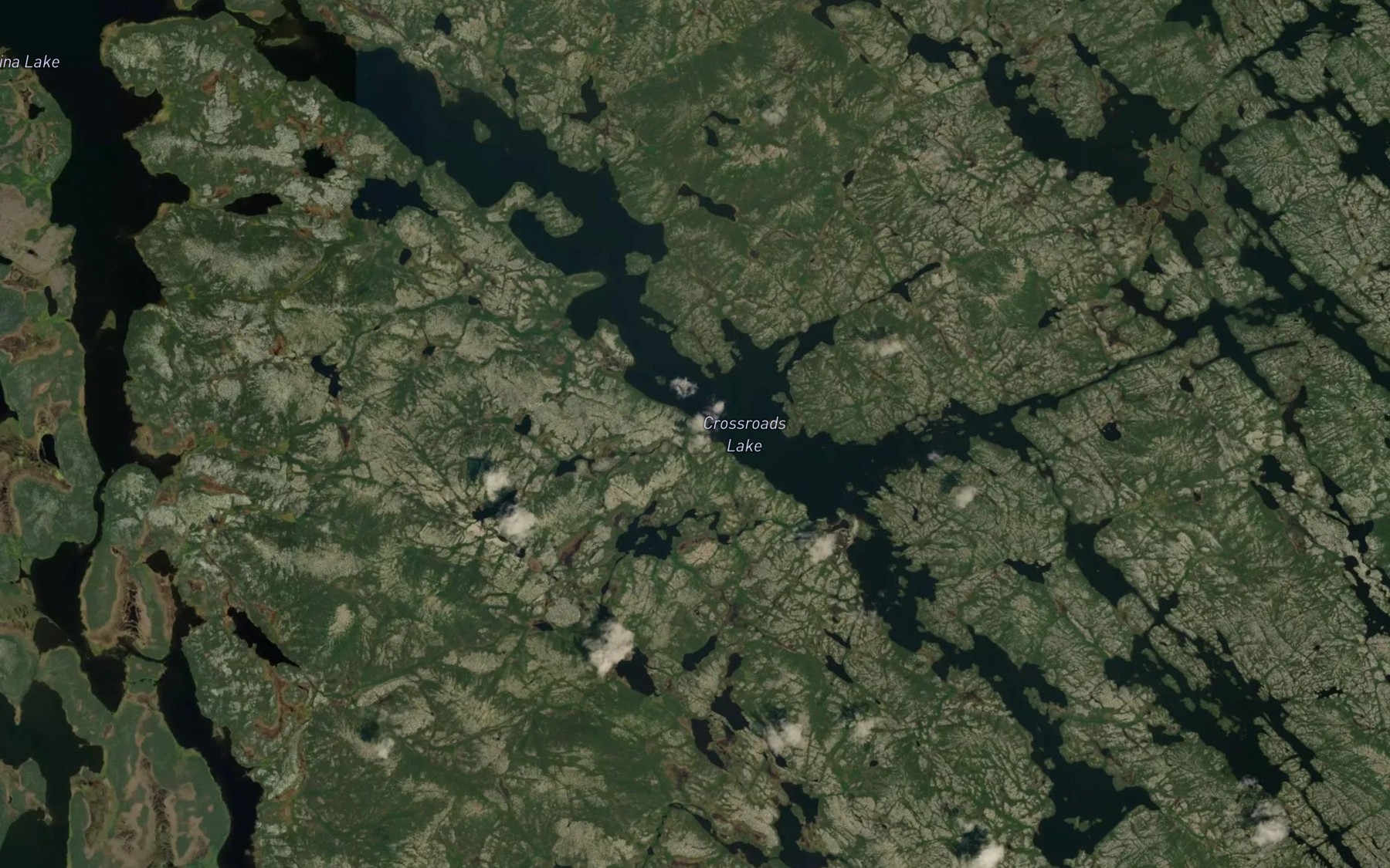 Satellite map of the Lac Crossroads