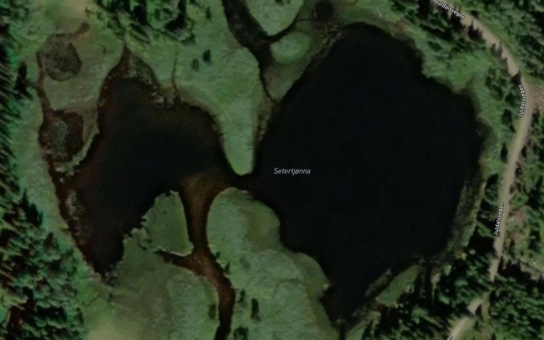 Satellite map of the Setertjonna