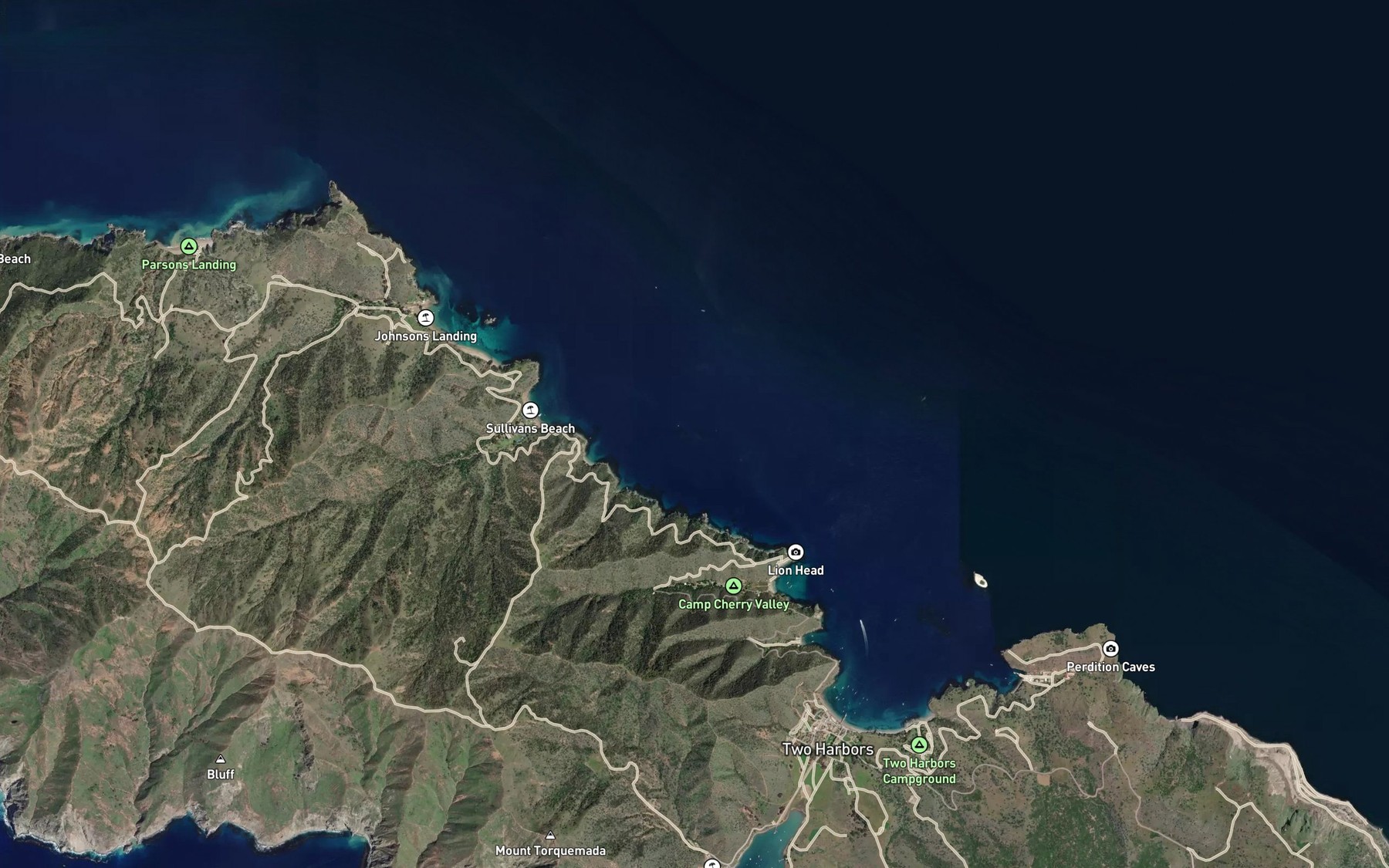 Satellite map of the Eagle Reef