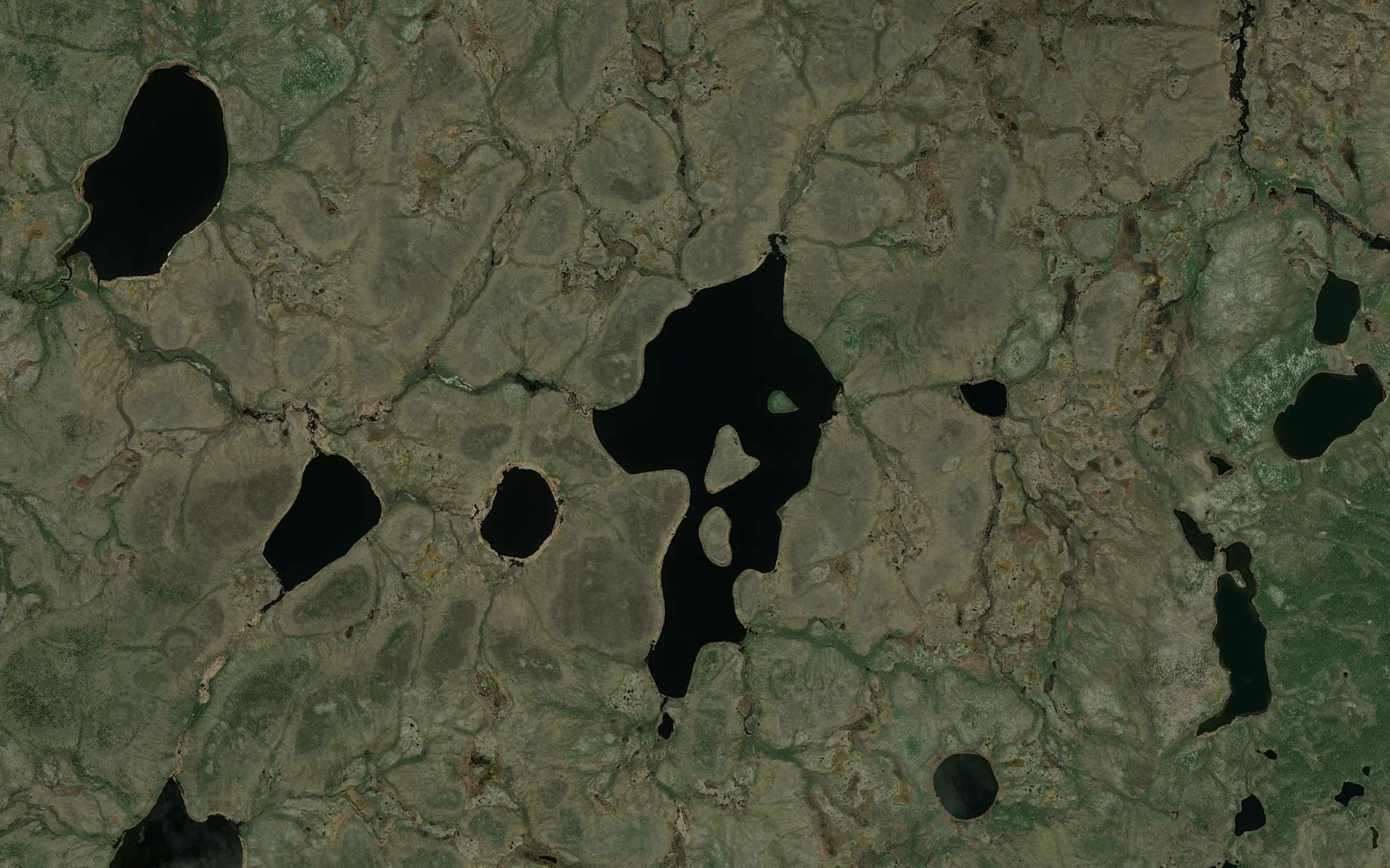 Satellite map of the Claridge Lake