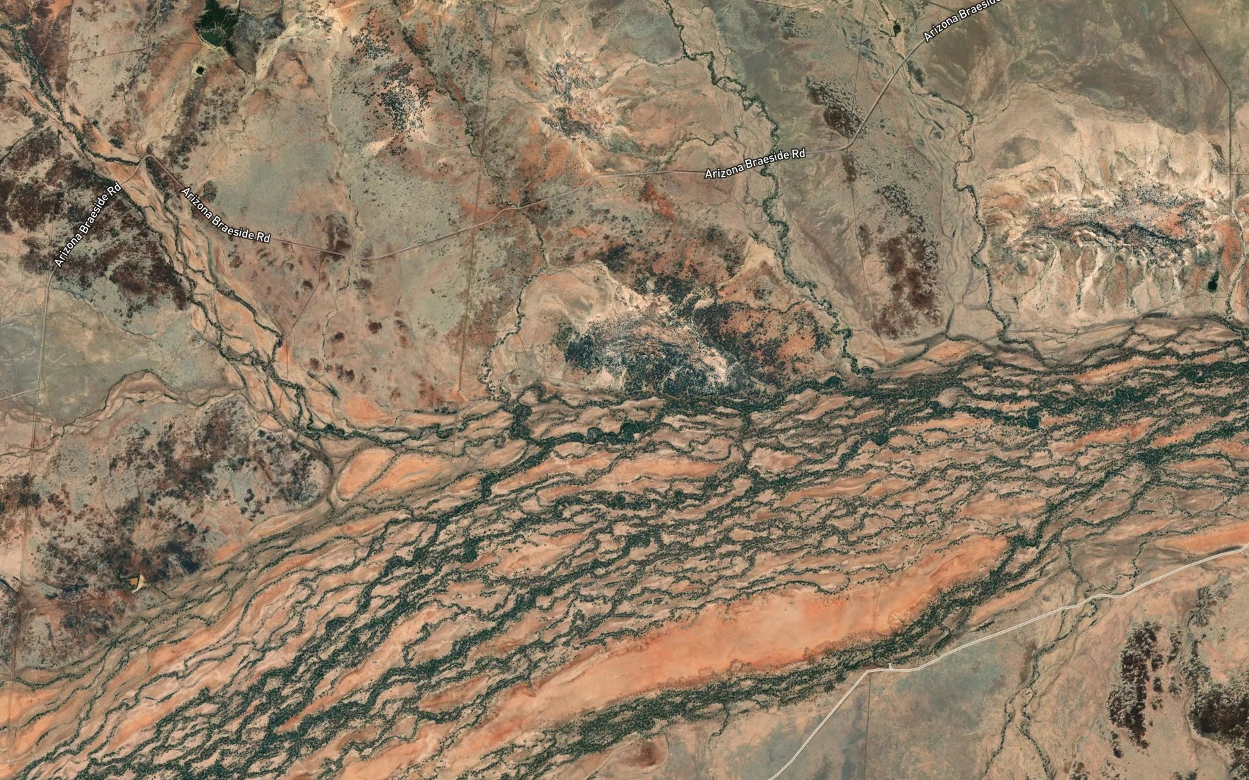 Satellite map of the Mungoa Creek