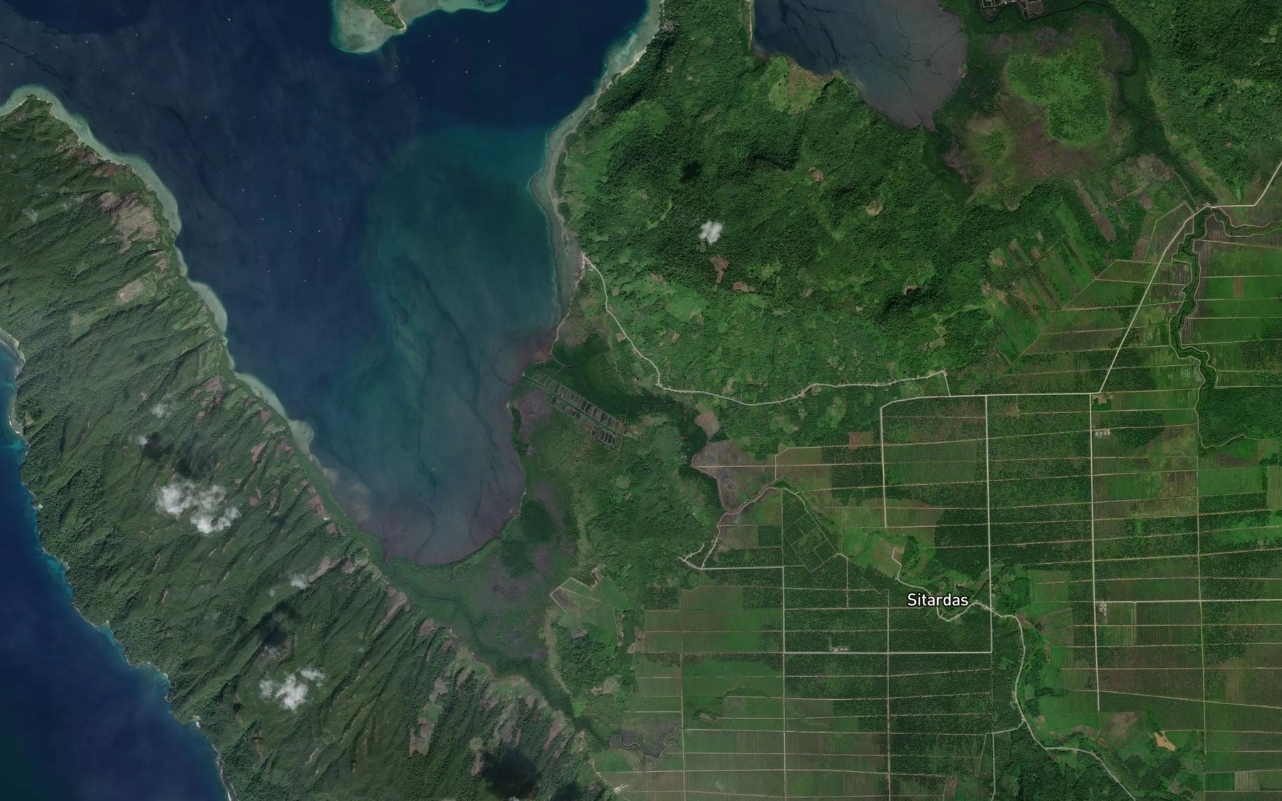 Satellite map of the Aek Tunggal