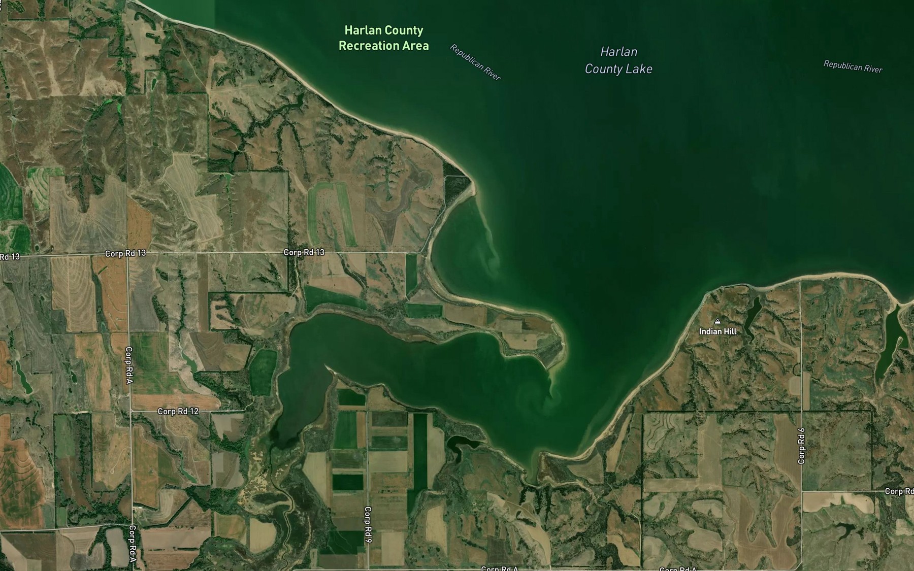 Satellite map of the Spot 5