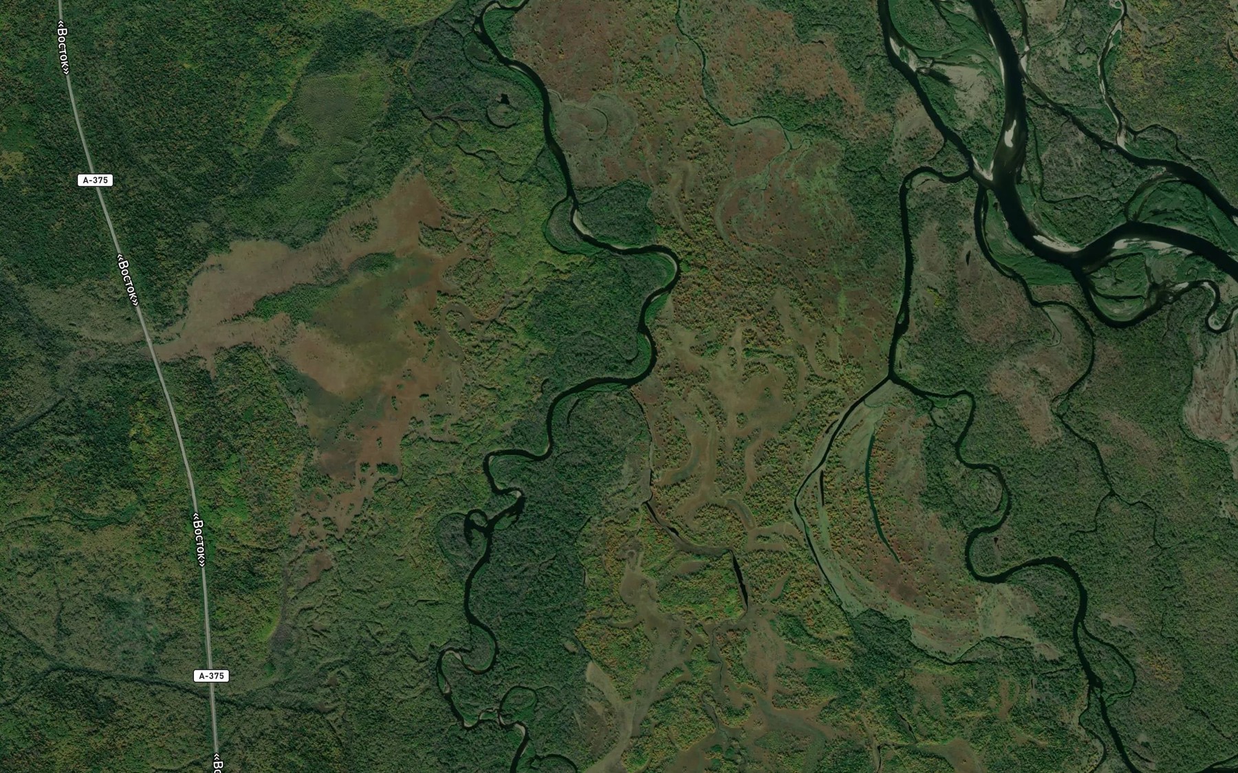Satellite map of the Matay