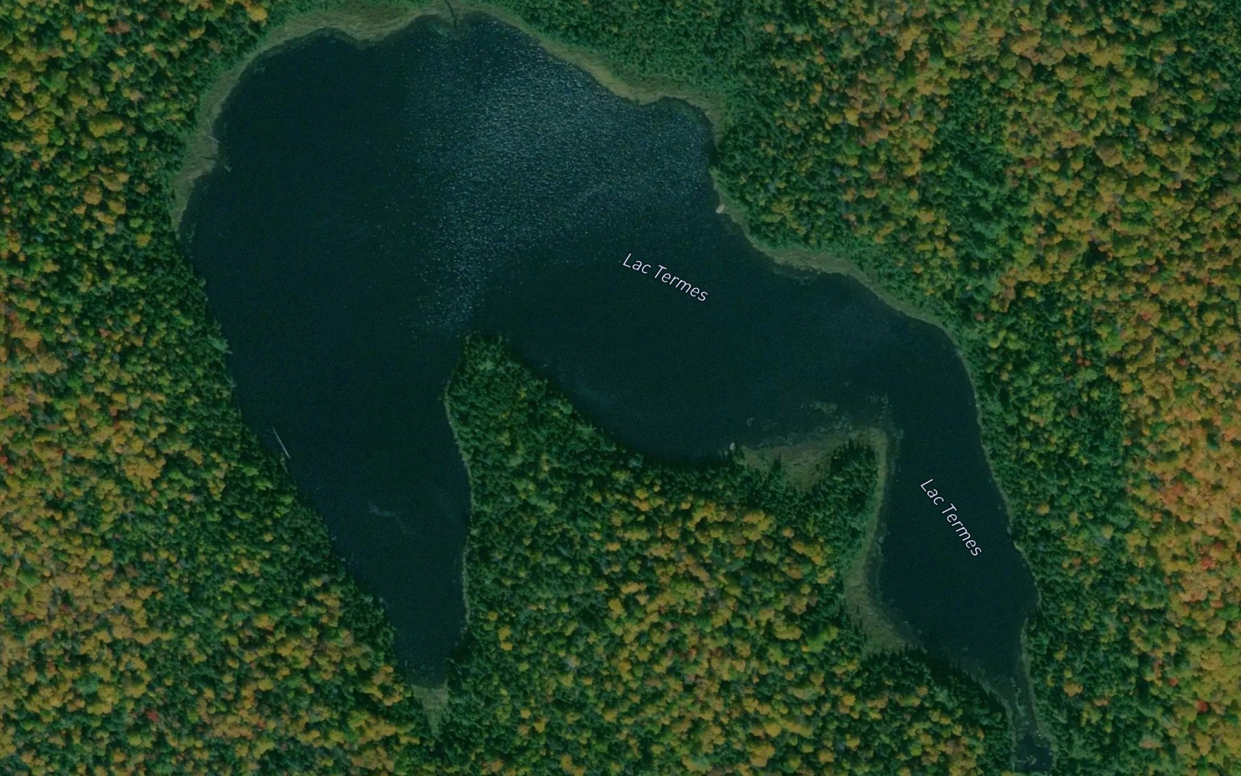 Satellite map of the Lac Thermes