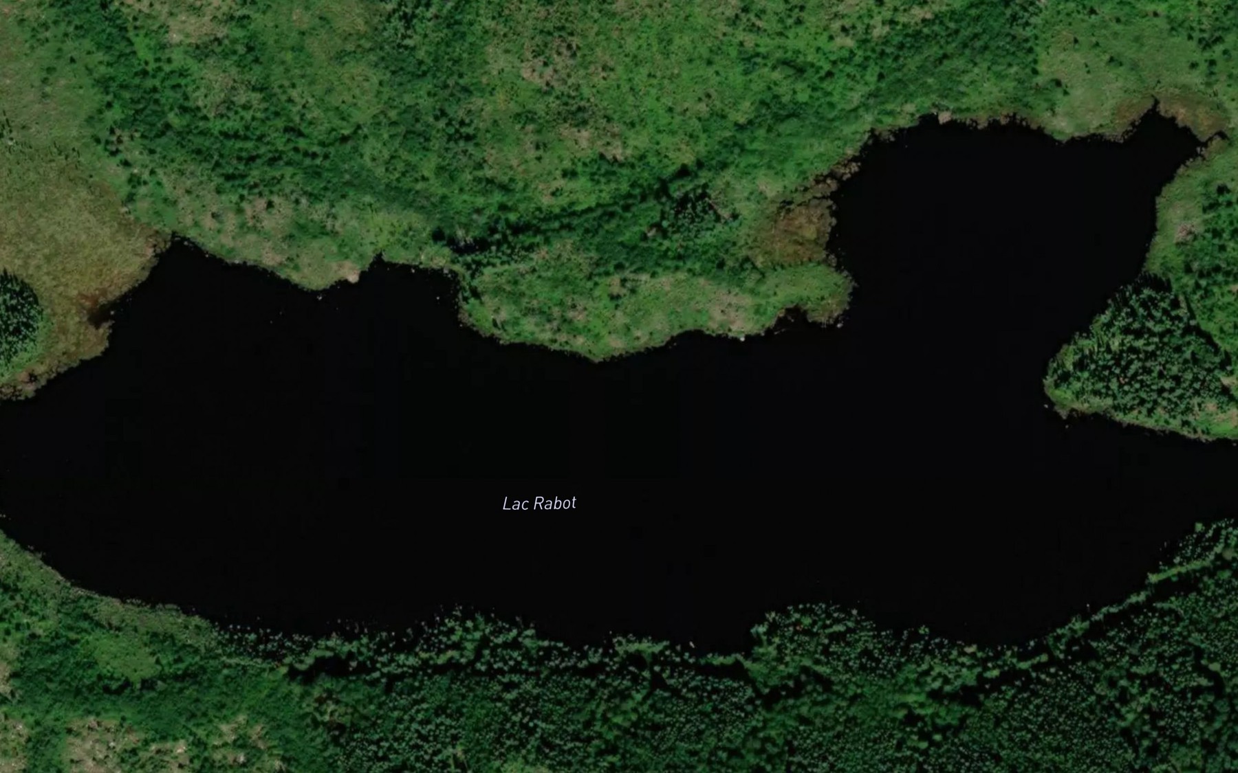 Satellite map of the Lac Rabot
