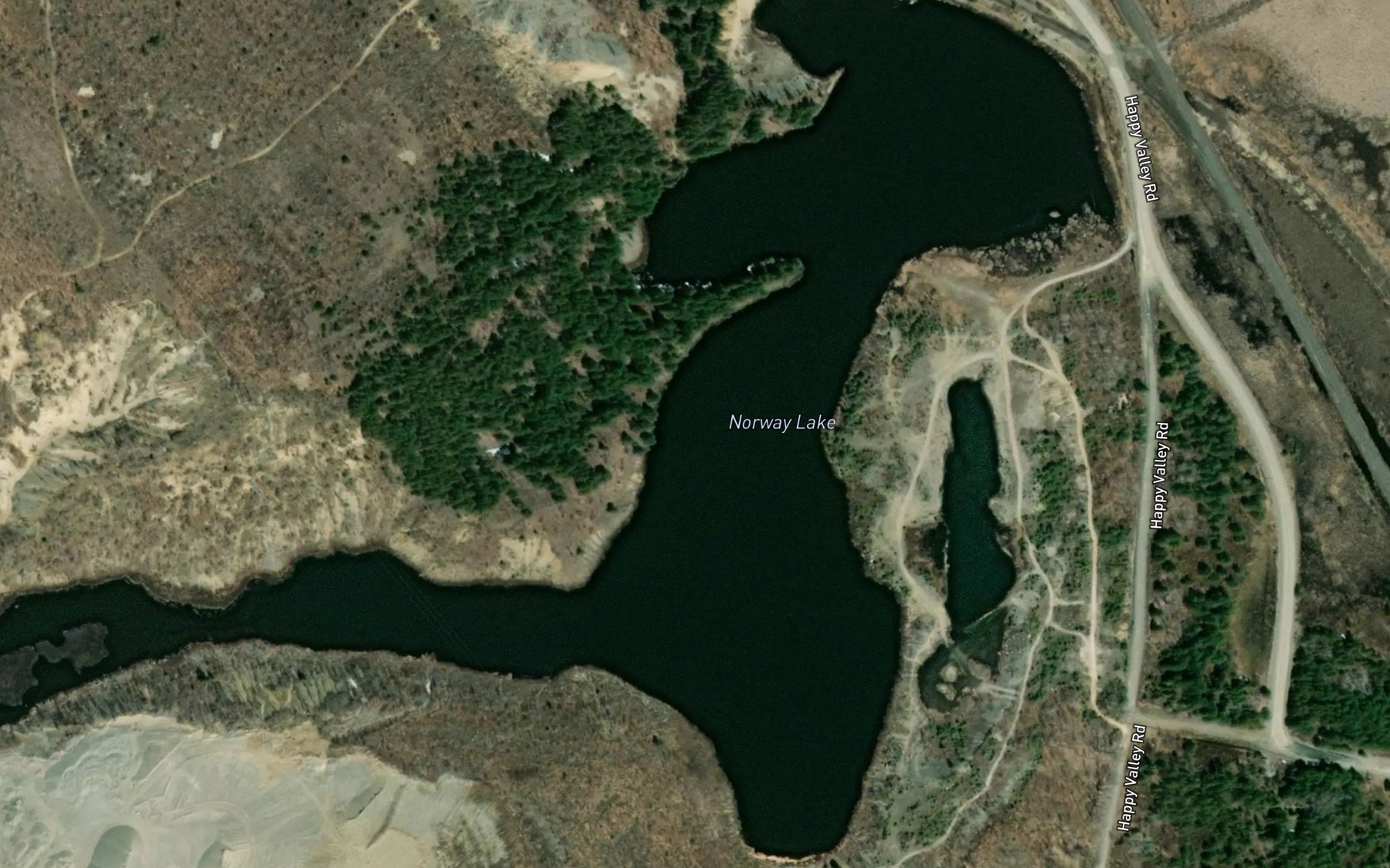 Satellite map of the Norway Lake