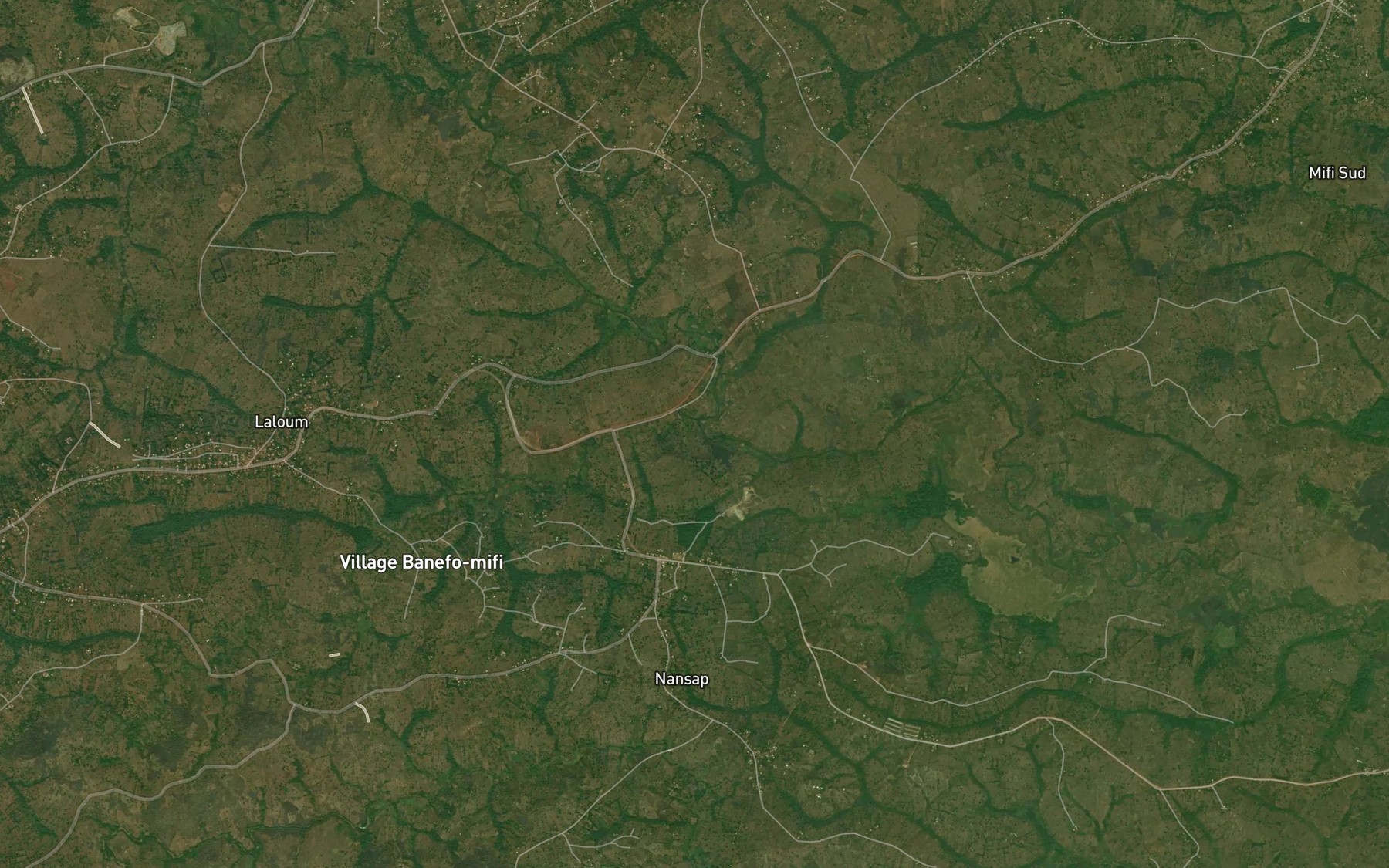Satellite map of the Cascade Mes