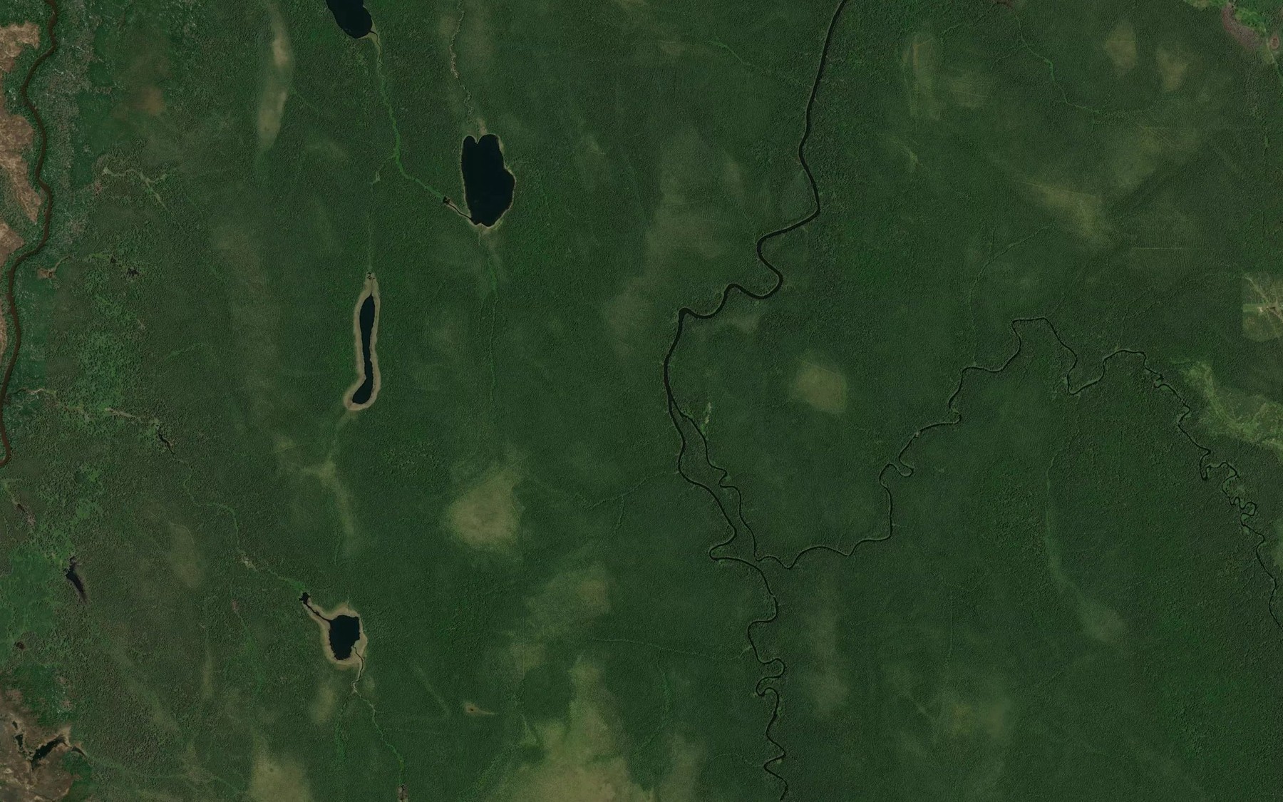 Satellite map of the Foisie River
