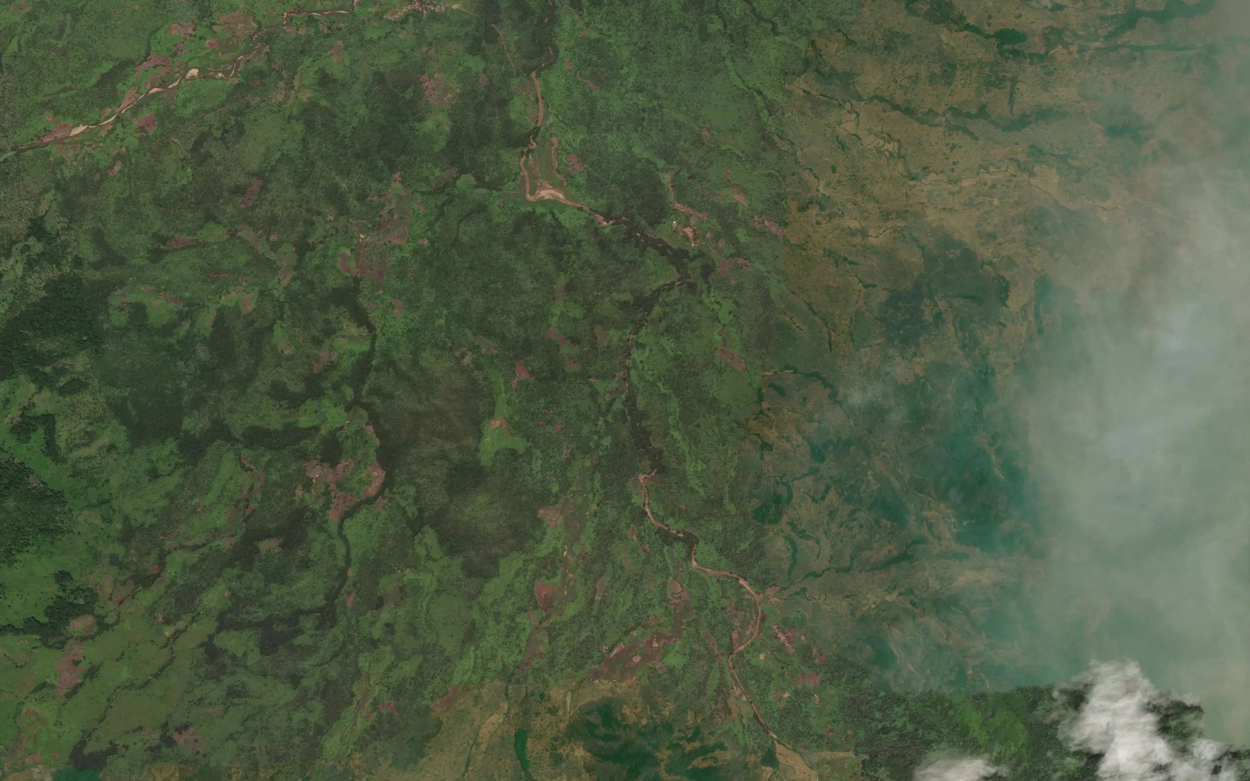 Satellite map of the River Jarendi
