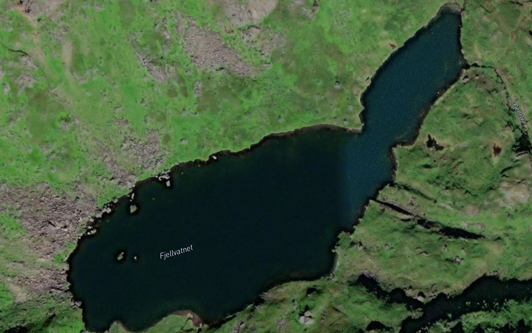 Satellite map of the Fjellvatnet