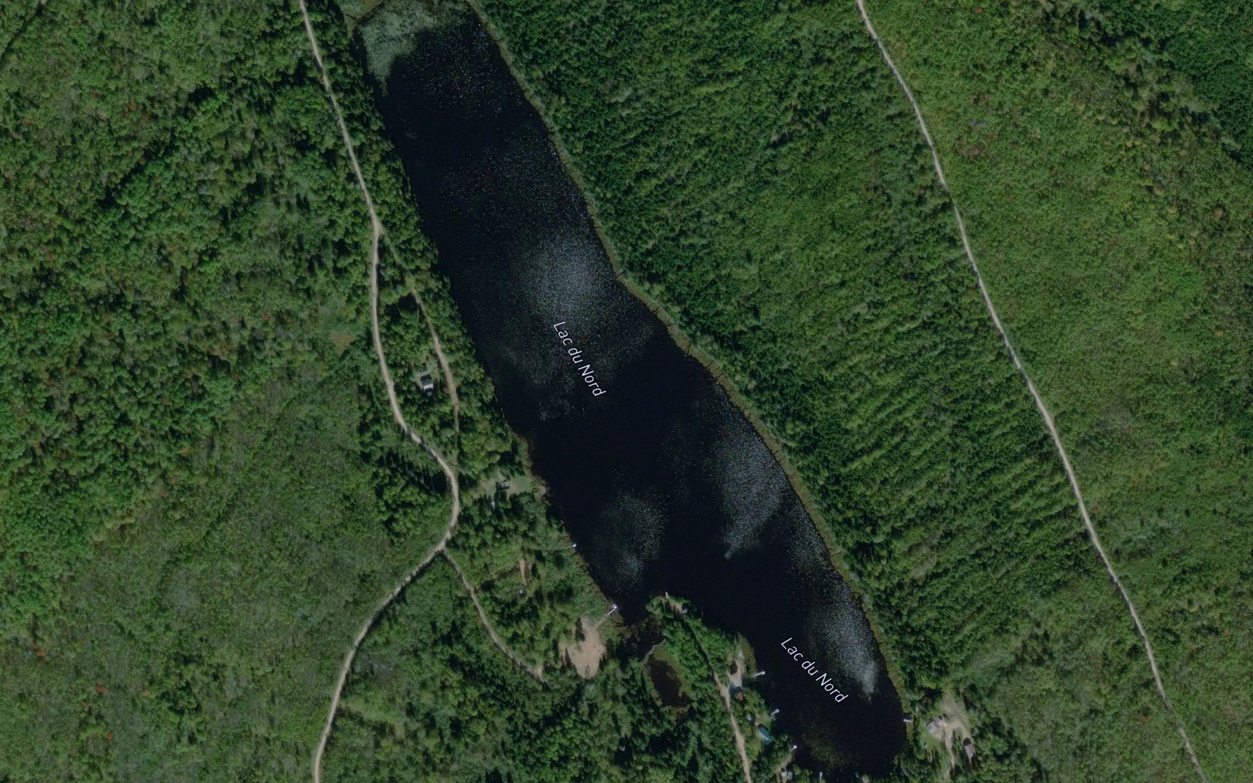 Satellite map of the Lac du Nord