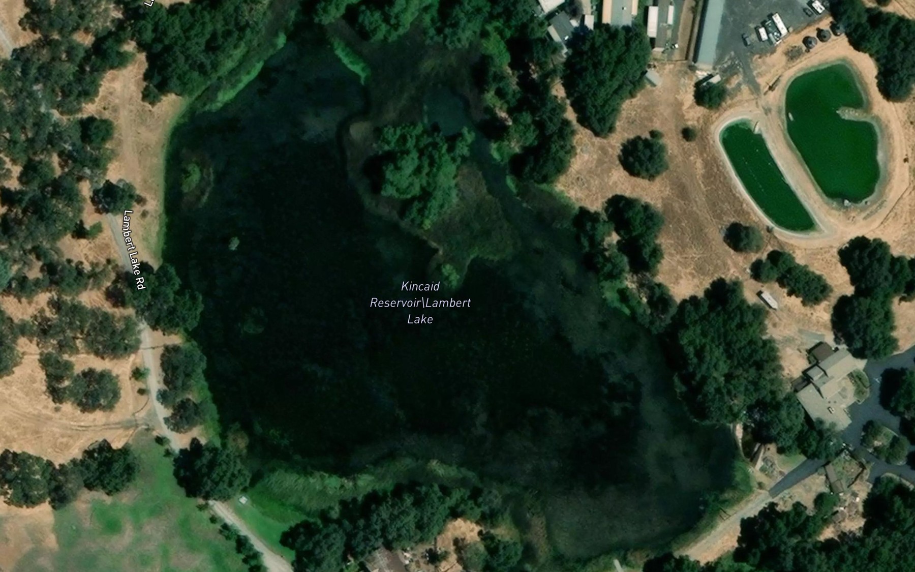 Satellite map of the Lambert Lake