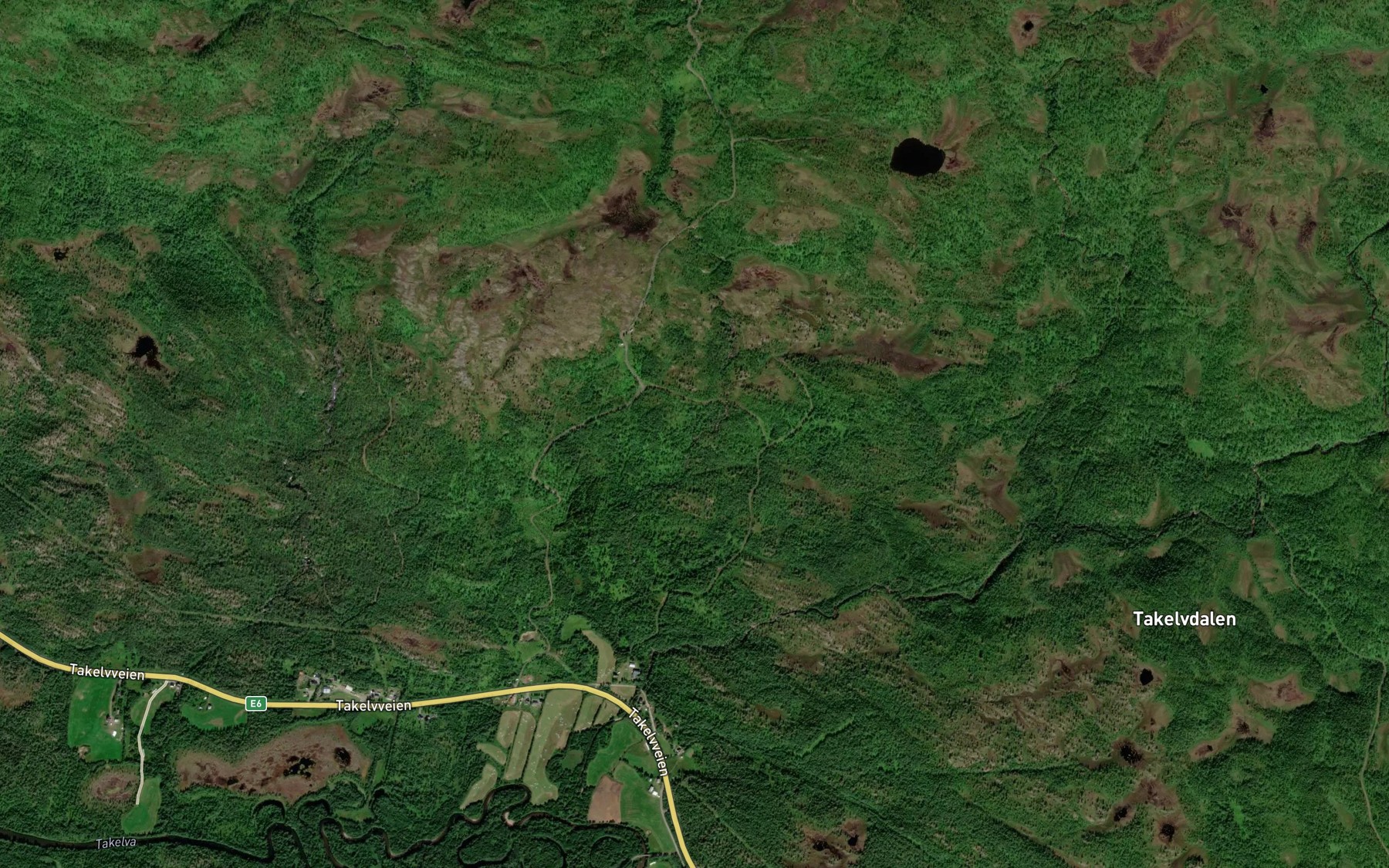 Satellite map of the Kubekken