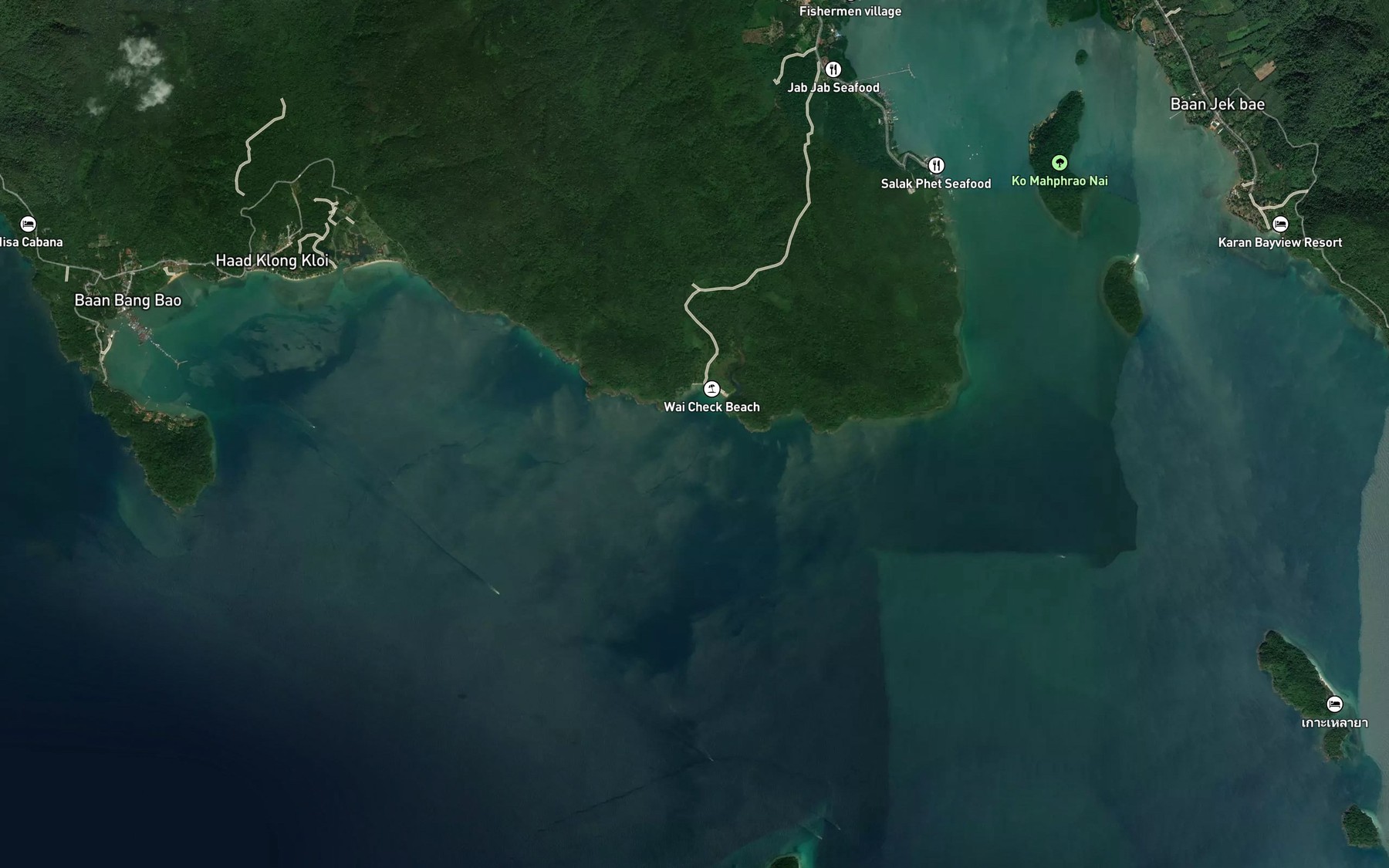 Satellite map of the Ao Wai Chaek