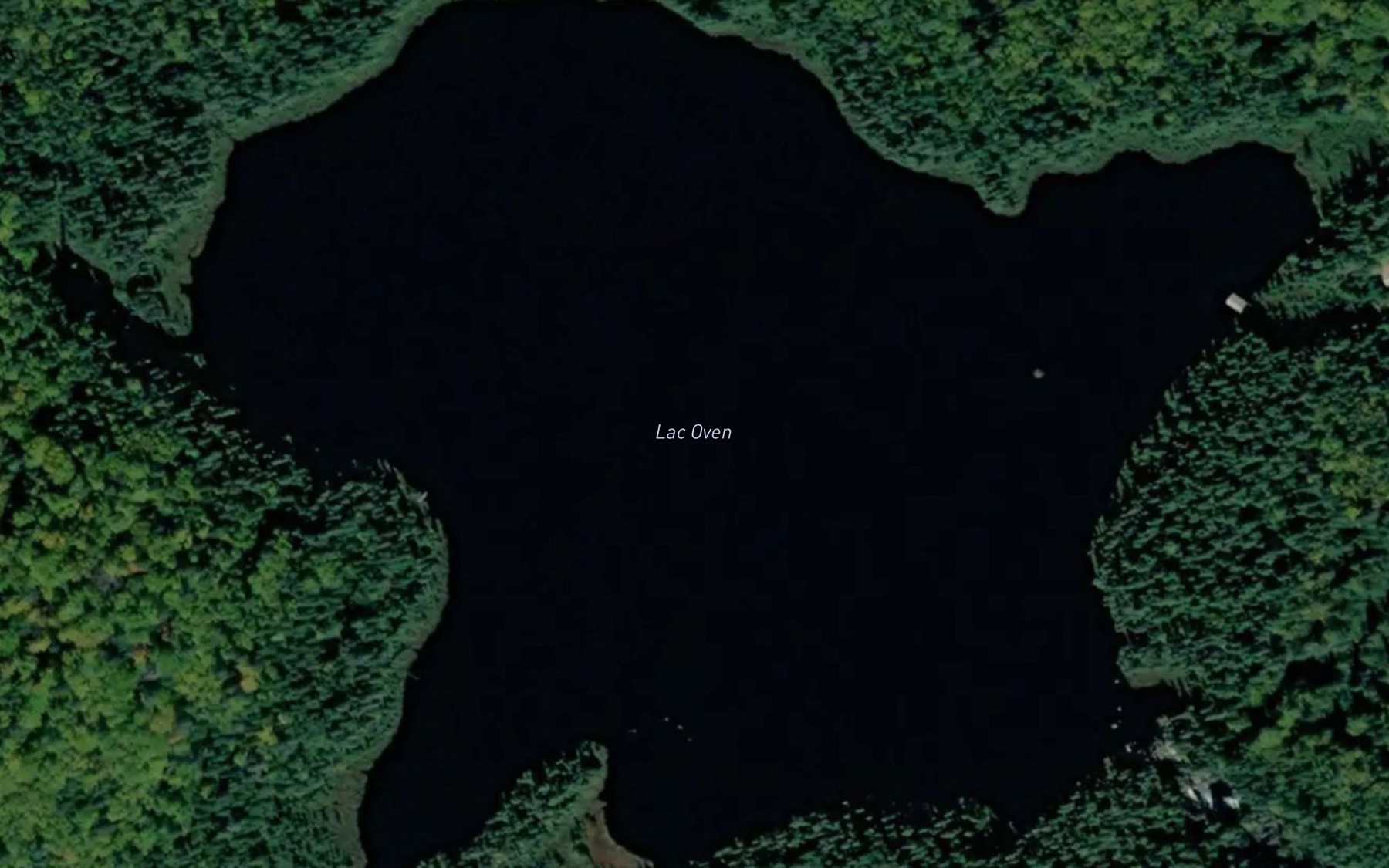 Satellite map of the Lac Oven