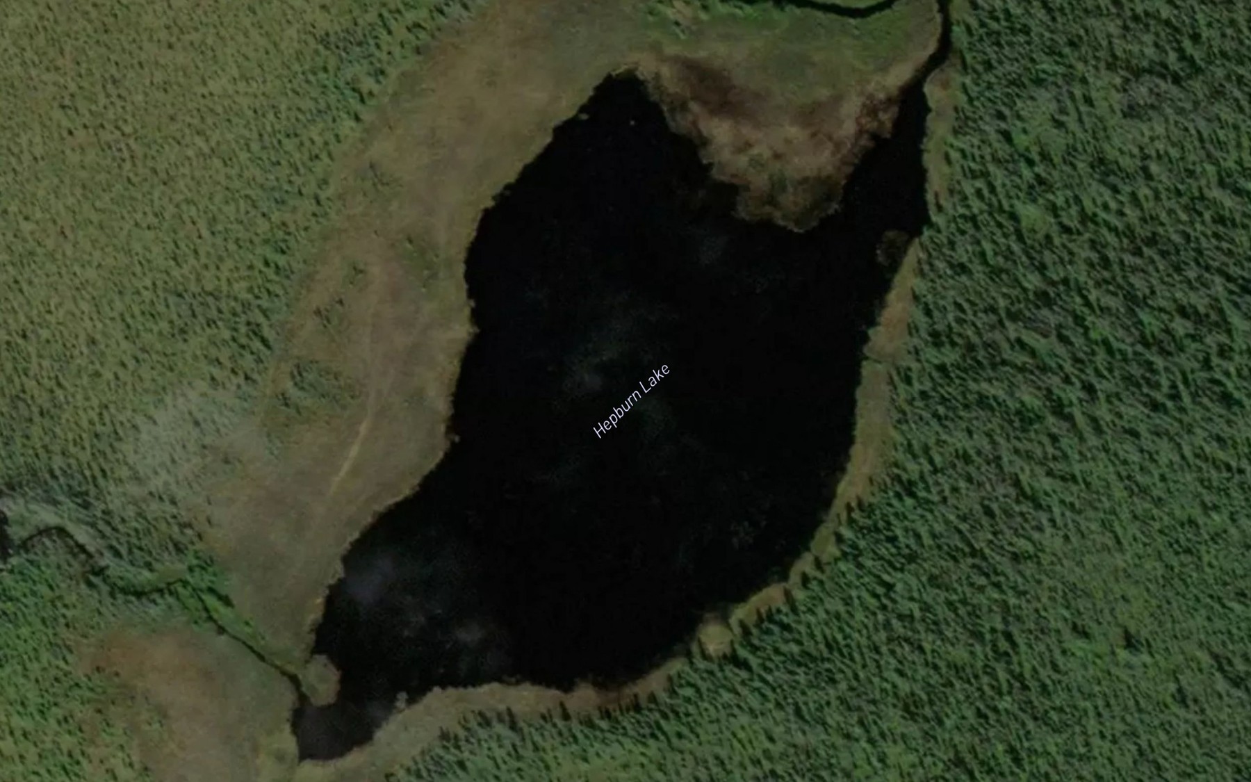 Satellite map of the Hepburn Lake