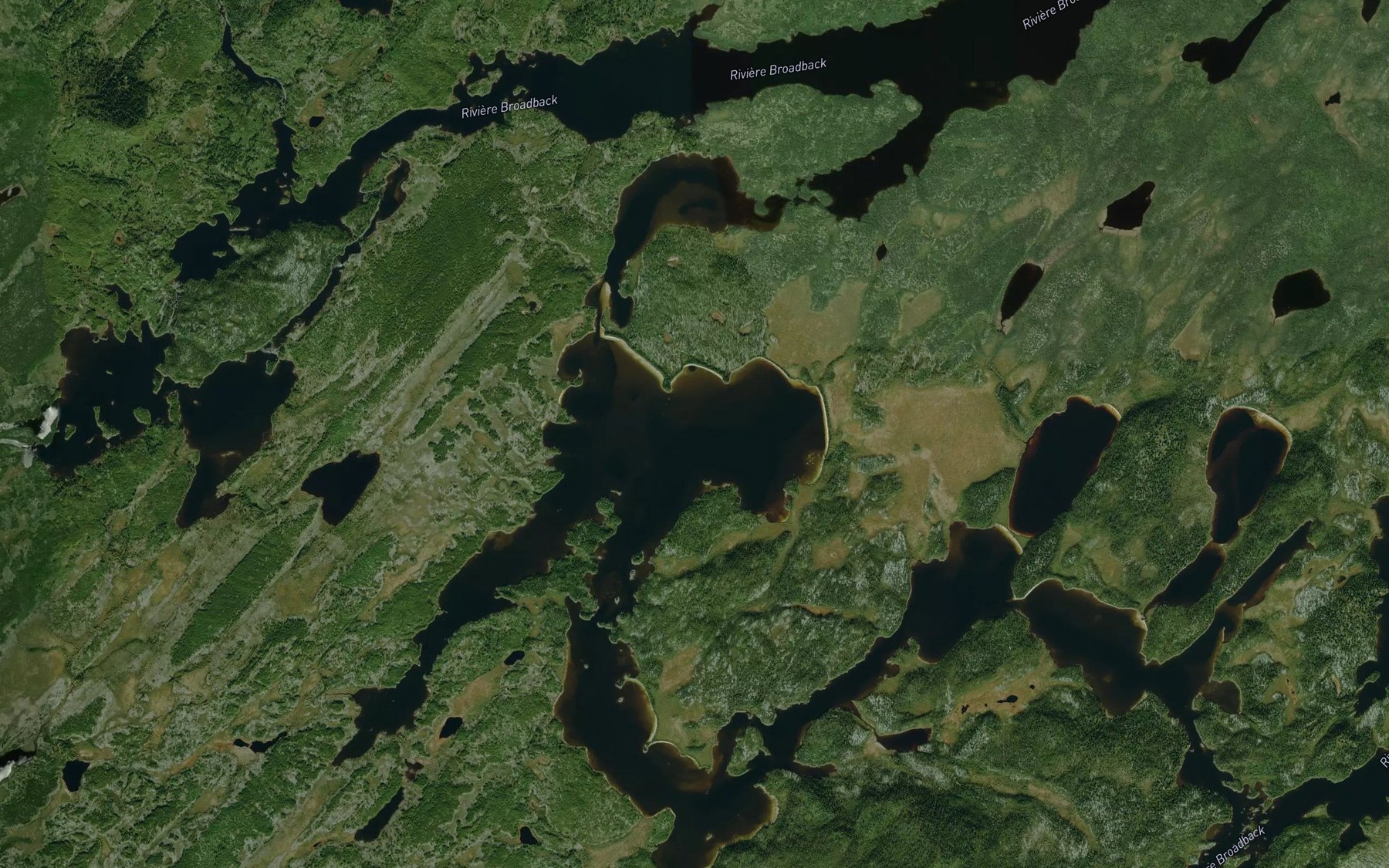 Satellite map of the Lac Avranches