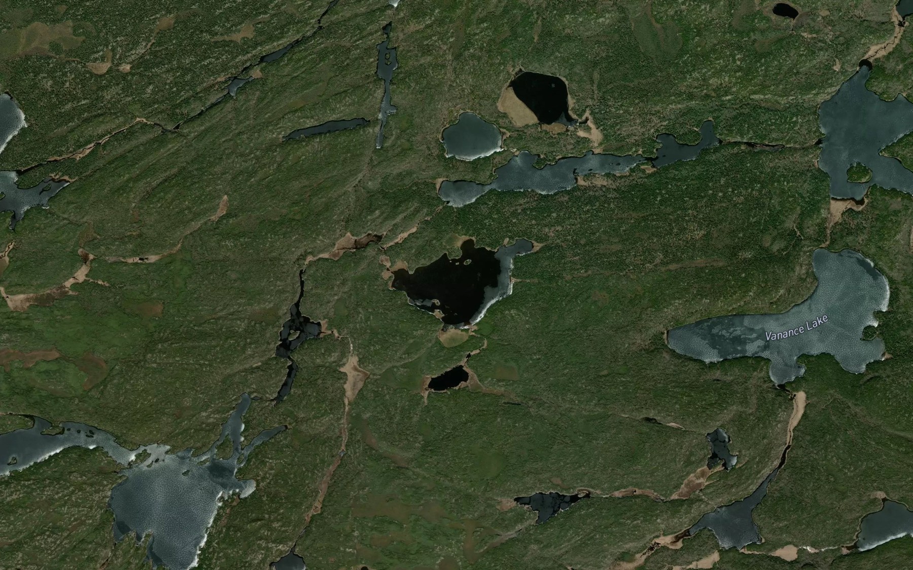 Satellite map of the Giving Lake