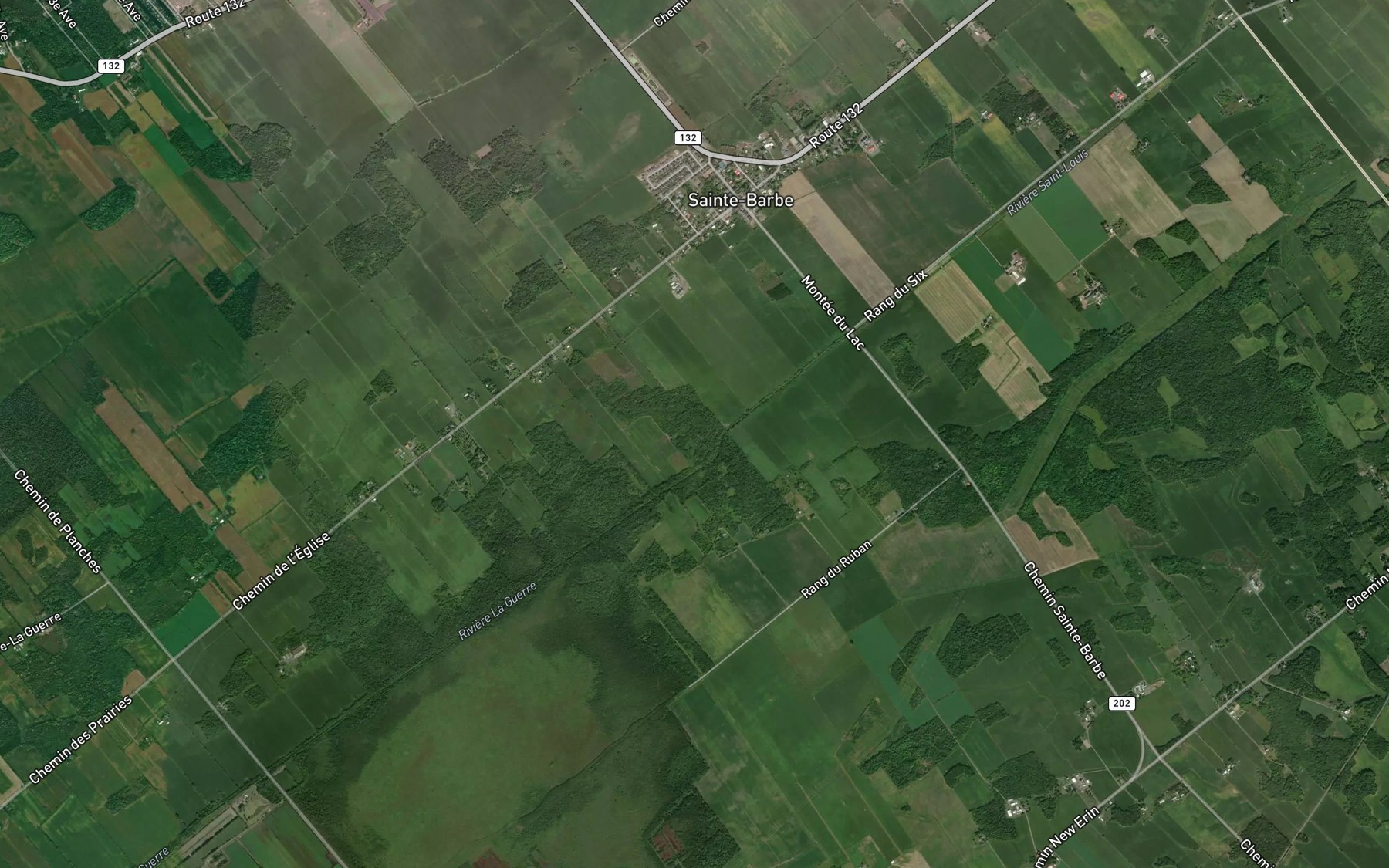 Satellite map of the Cours d'eau Dion