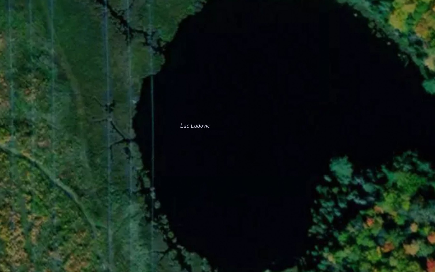 Satellite map of the Lac Ludovic