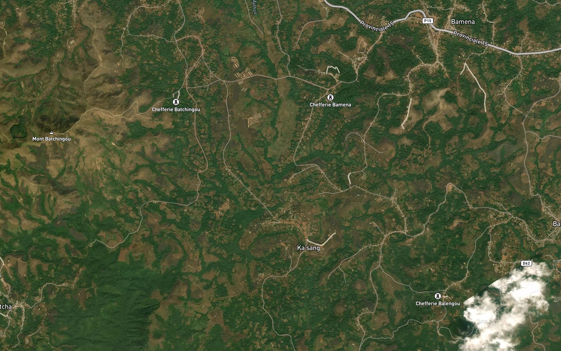 Satellite map of the Zoumbia