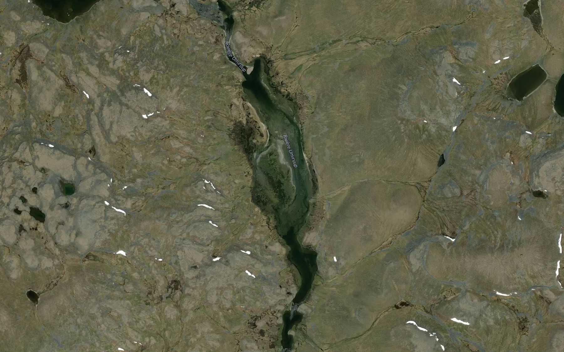 Satellite map of the Lac Aggaujaq