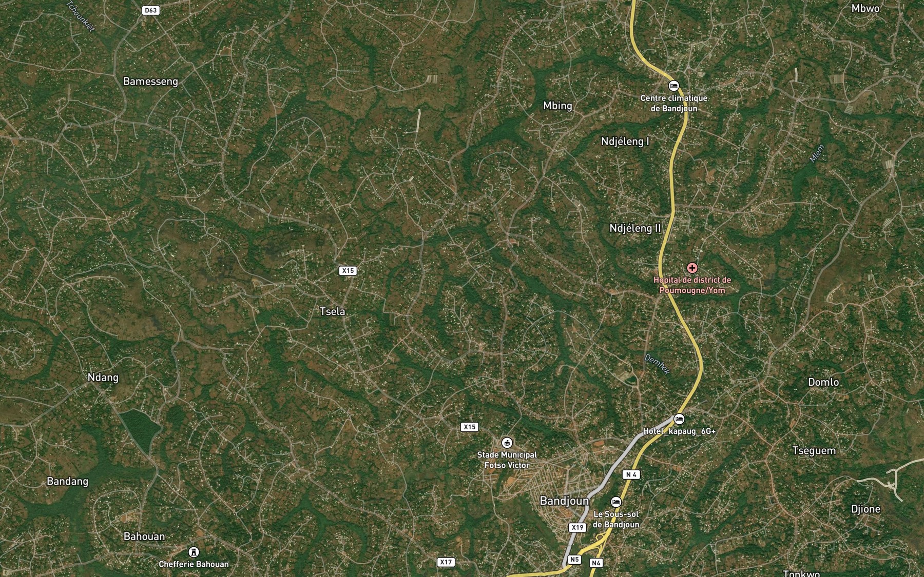 Satellite map of the Mifi