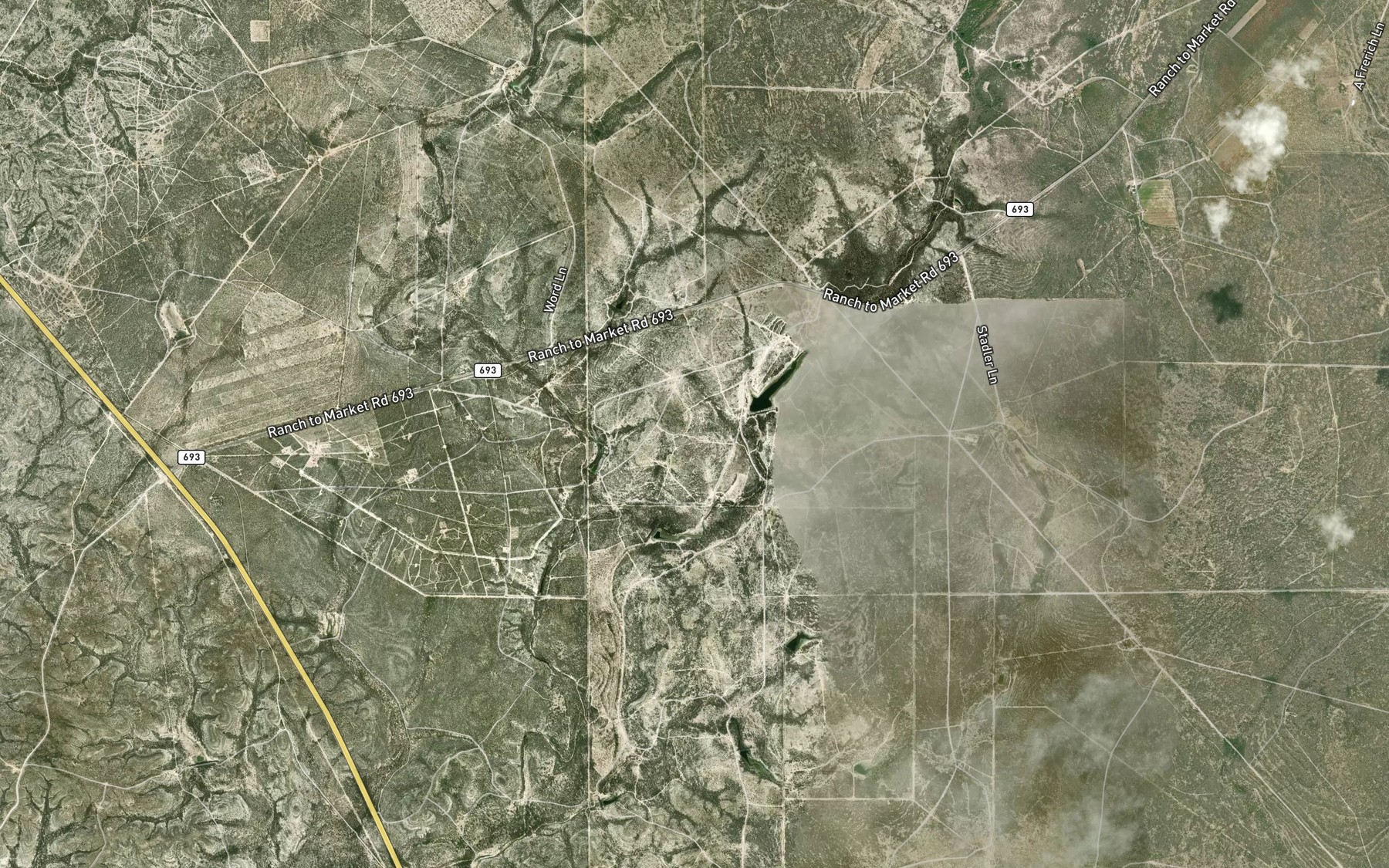 Satellite map of the Frerich Lake Number 1