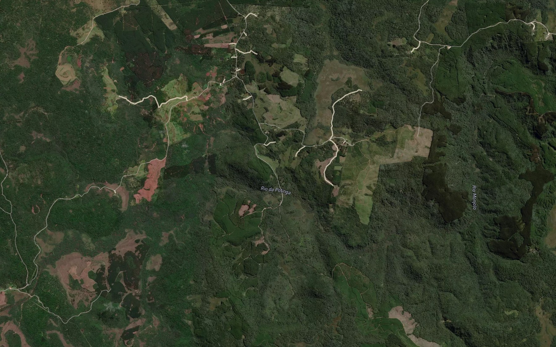 Satellite map of the Arroio Jararaca