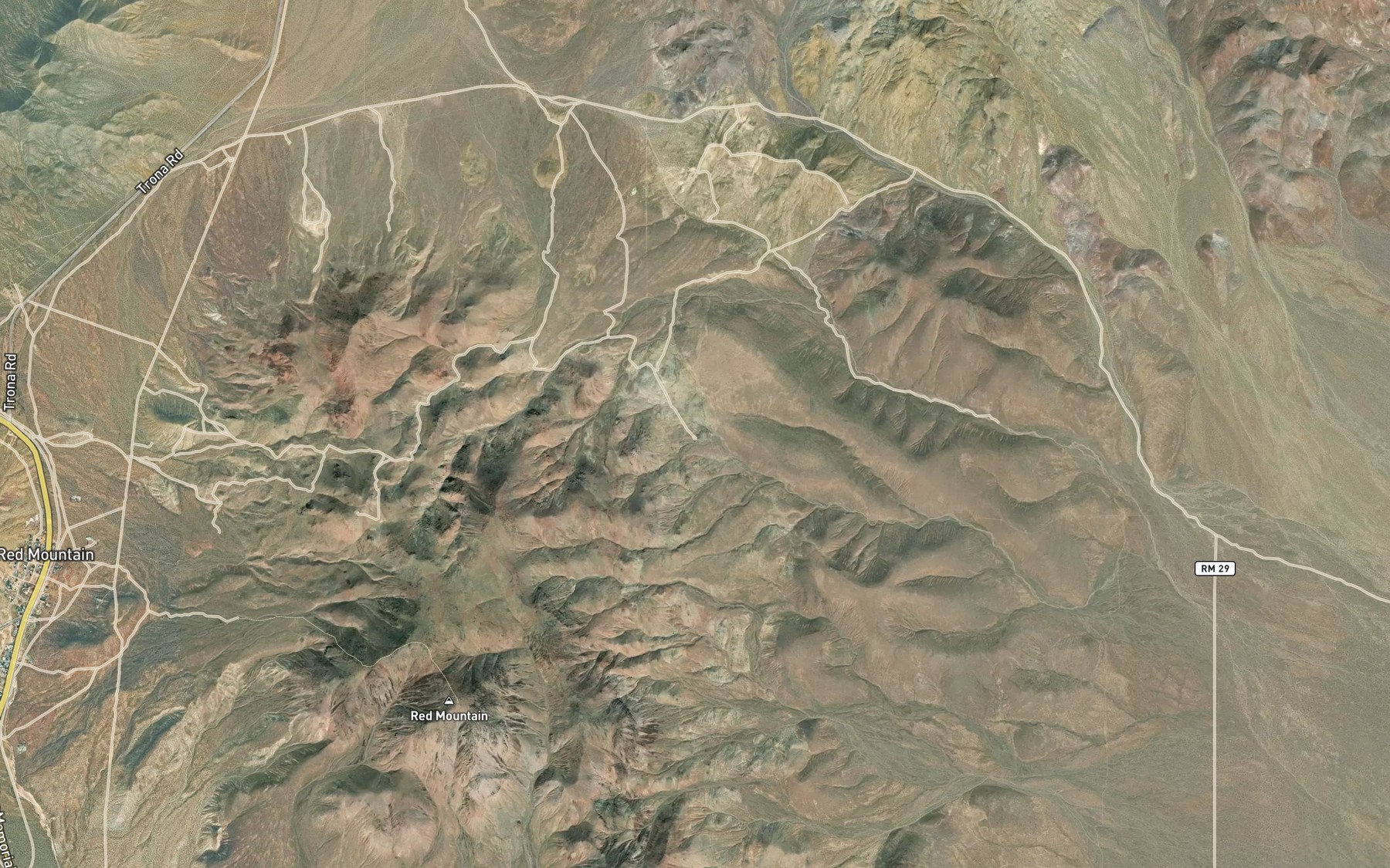 Satellite map of the Squaw Spring