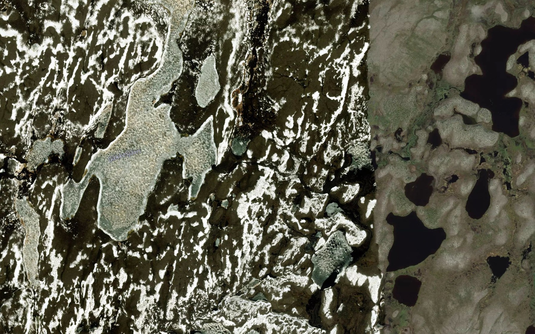 Satellite map of the Gallutjakka