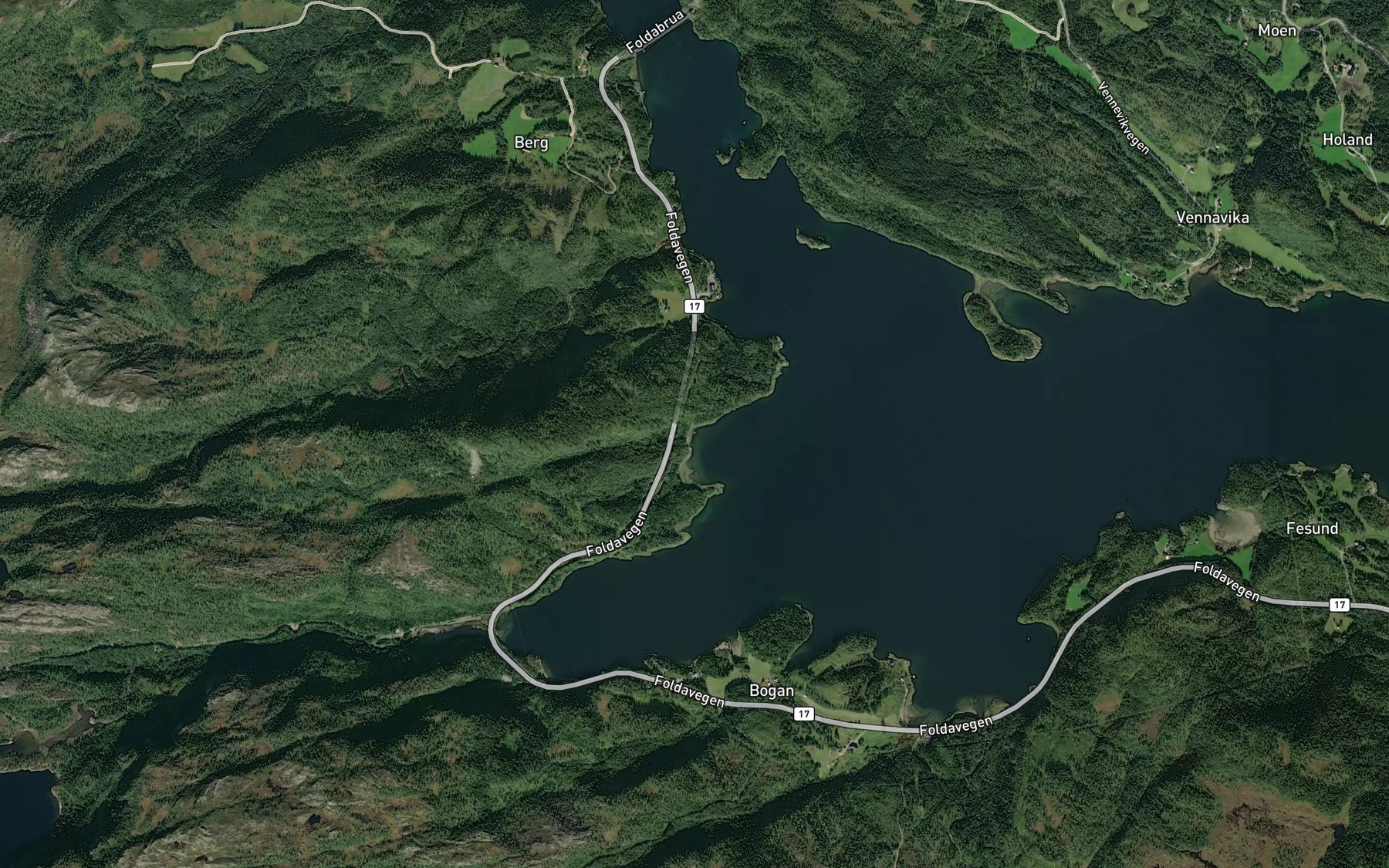 Satellite map of the Bjornvika