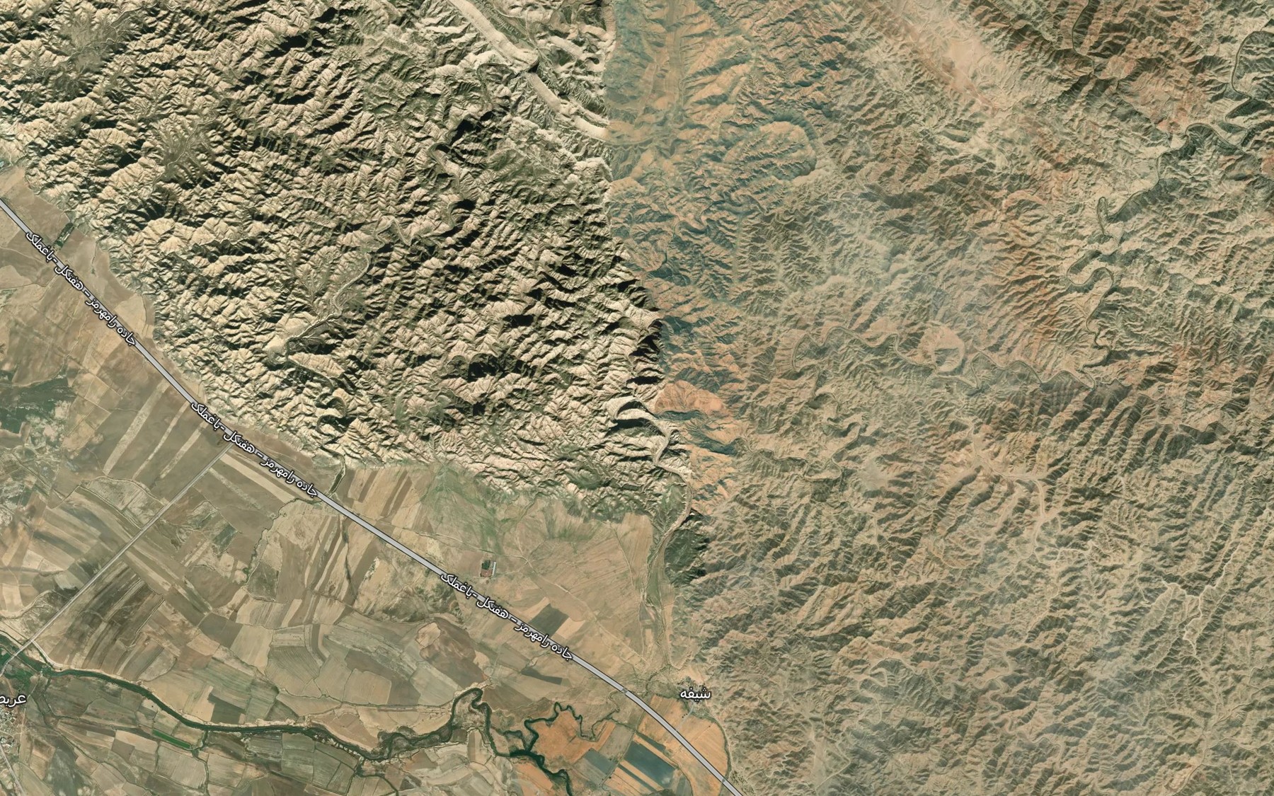 Satellite map of the Rudkhaneh-ye Shifeh