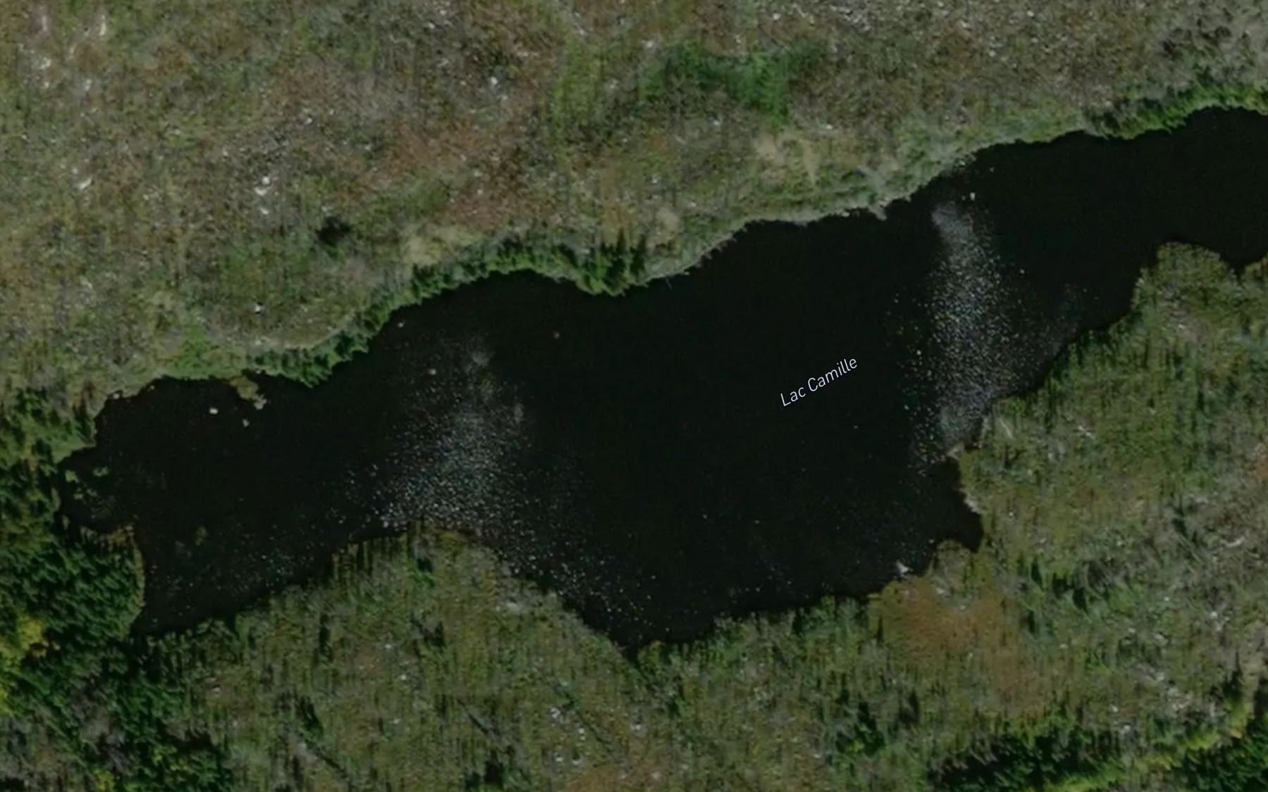 Satellite map of the Lac Camille