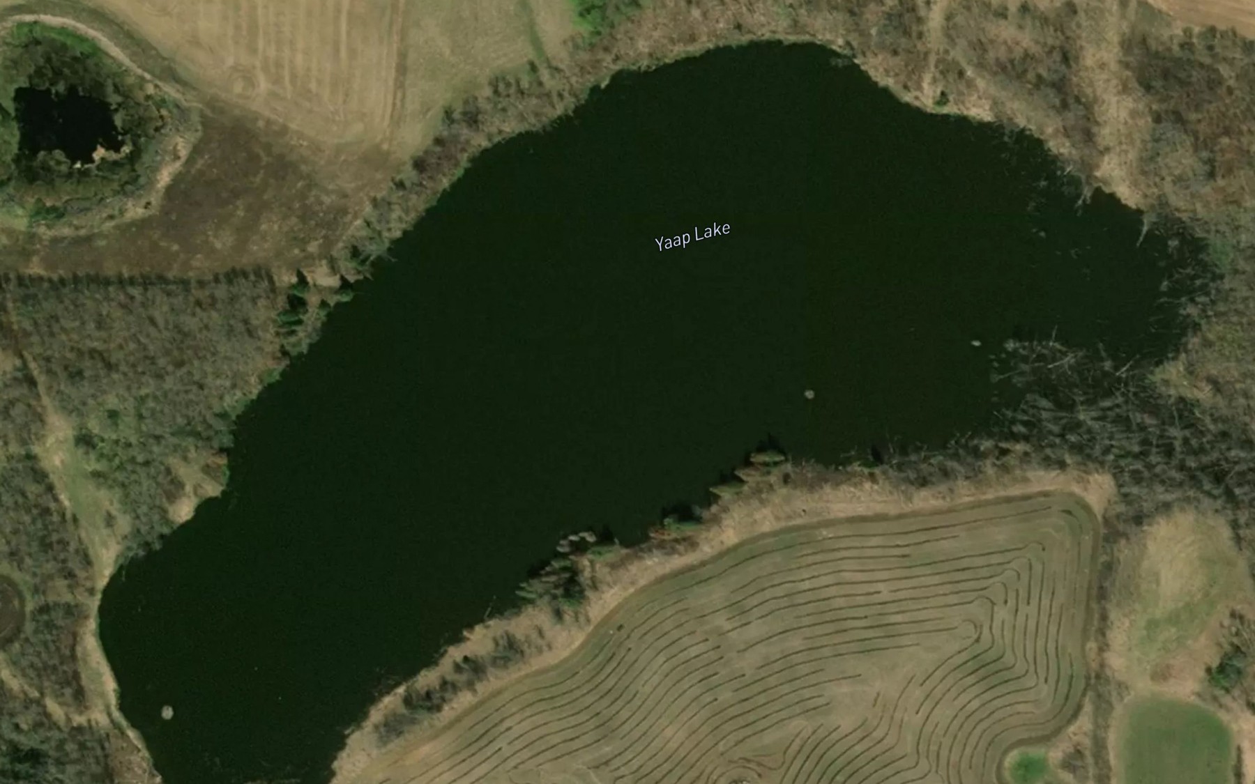 Satellite map of the Yaap Lake