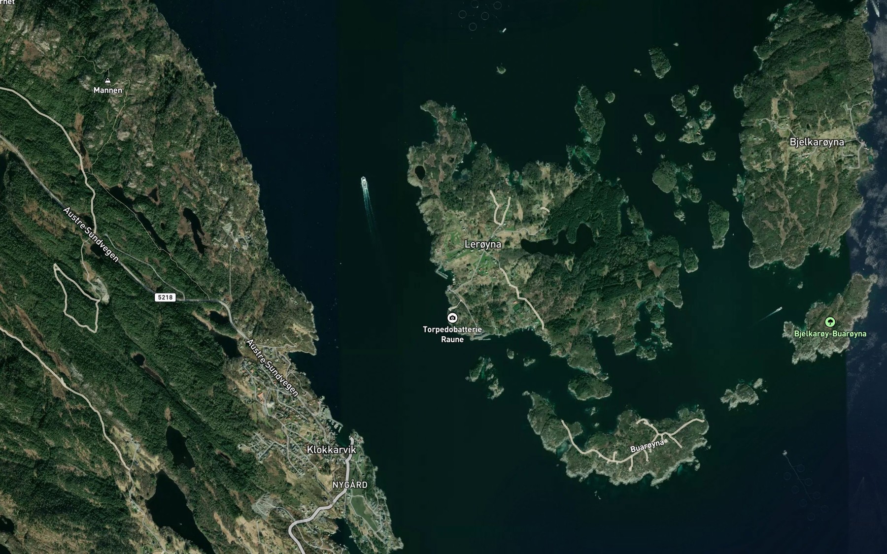 Satellite map of the Vikja