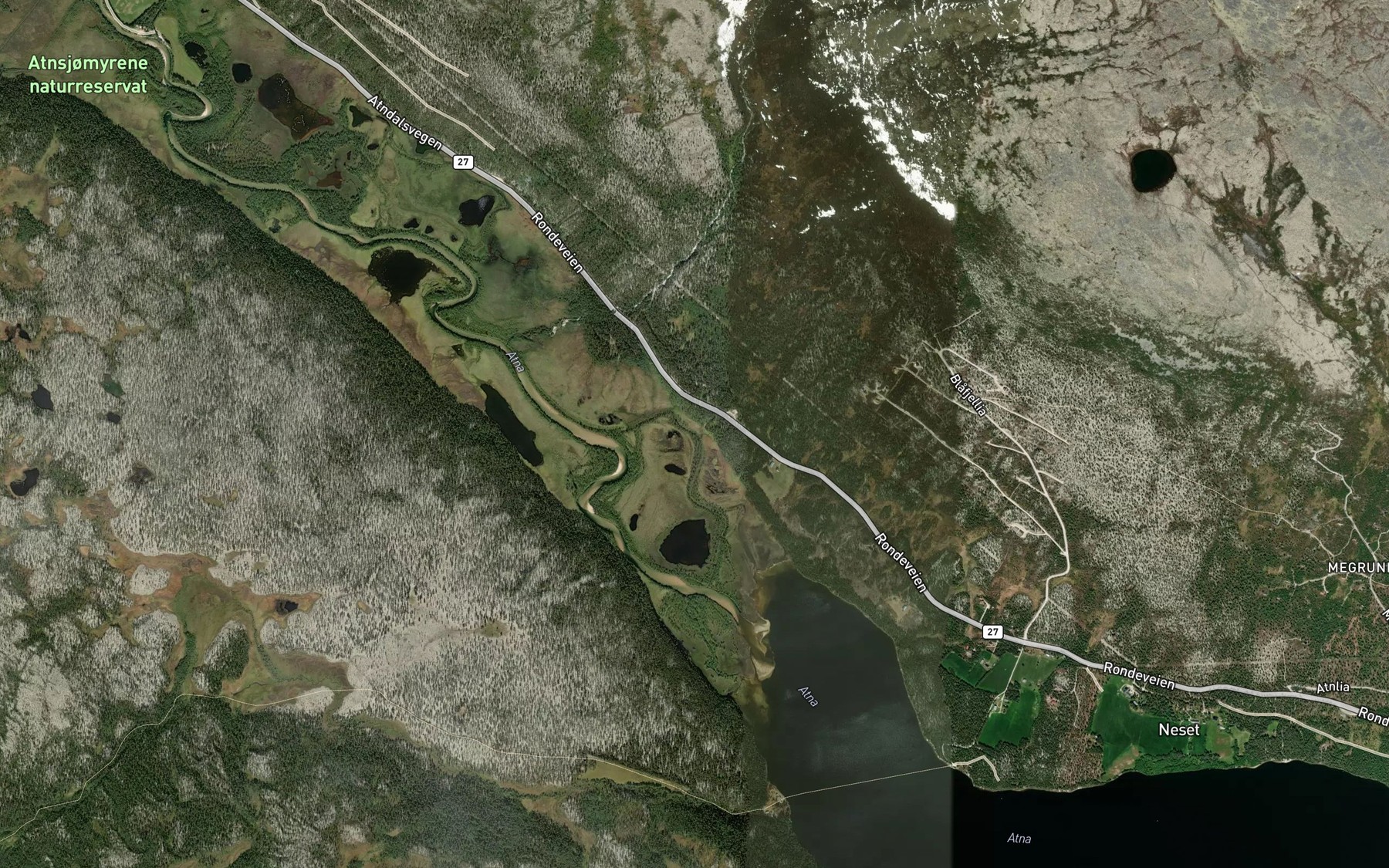 Satellite map of the Lortkvilta