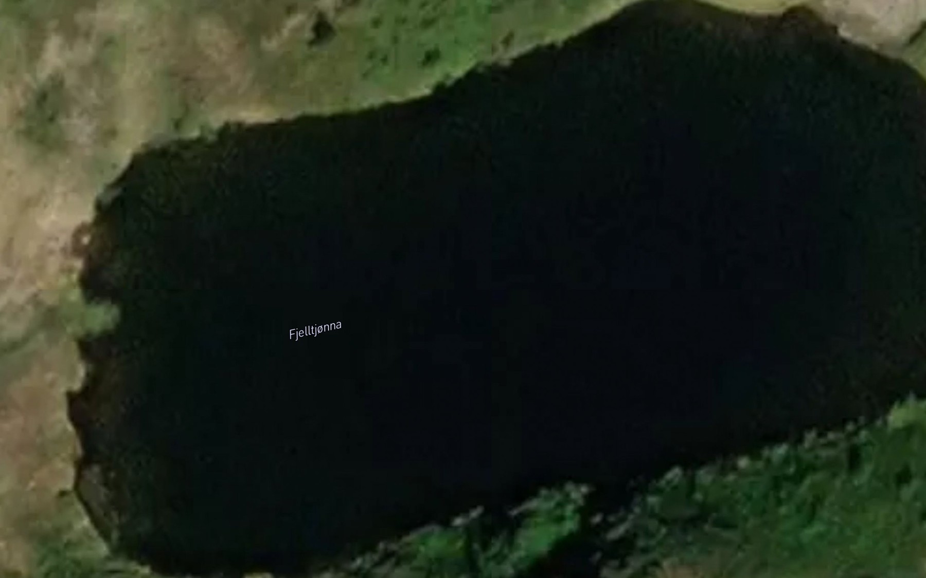 Satellite map of the Fjelltjorna