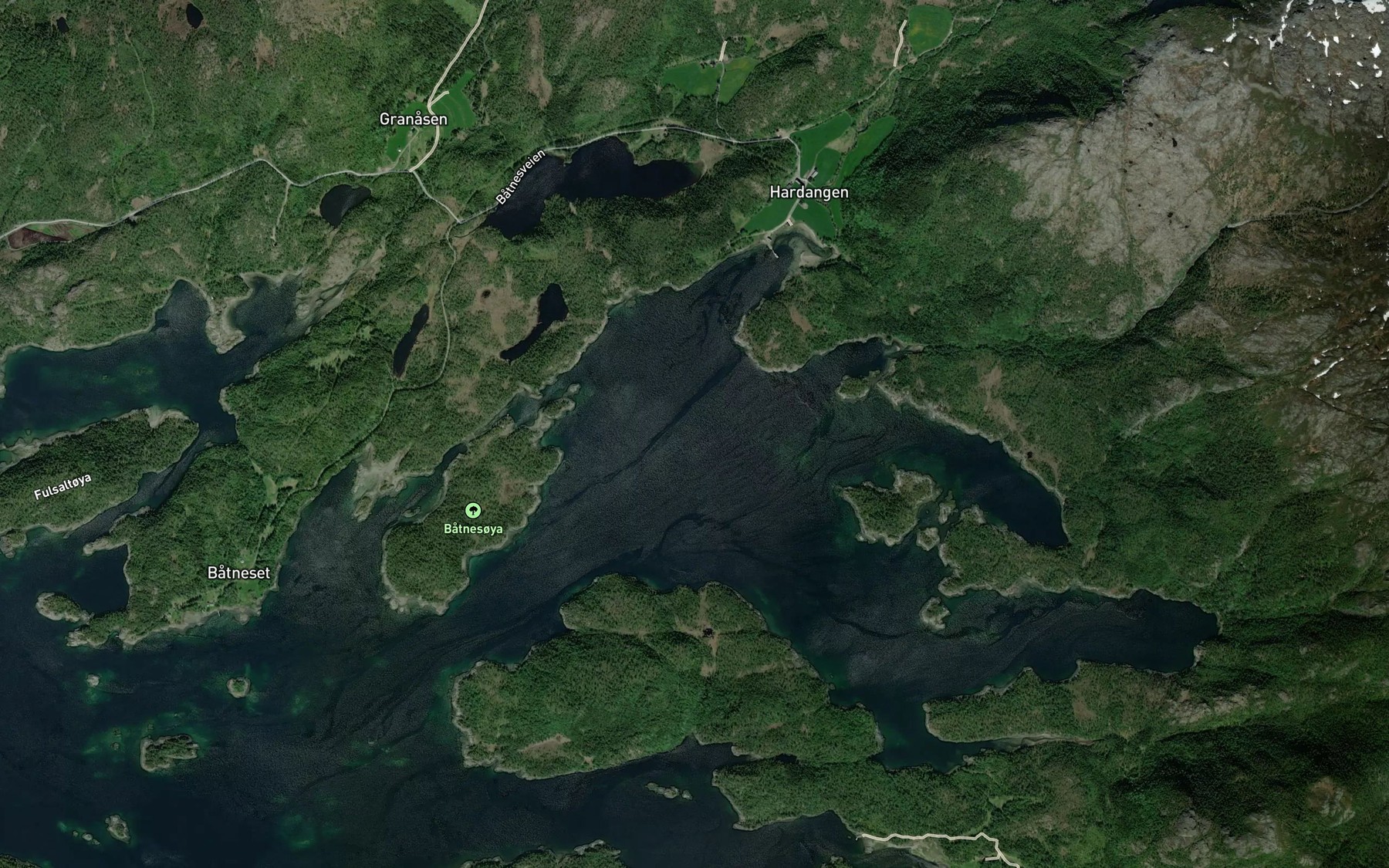 Satellite map of the Vagan