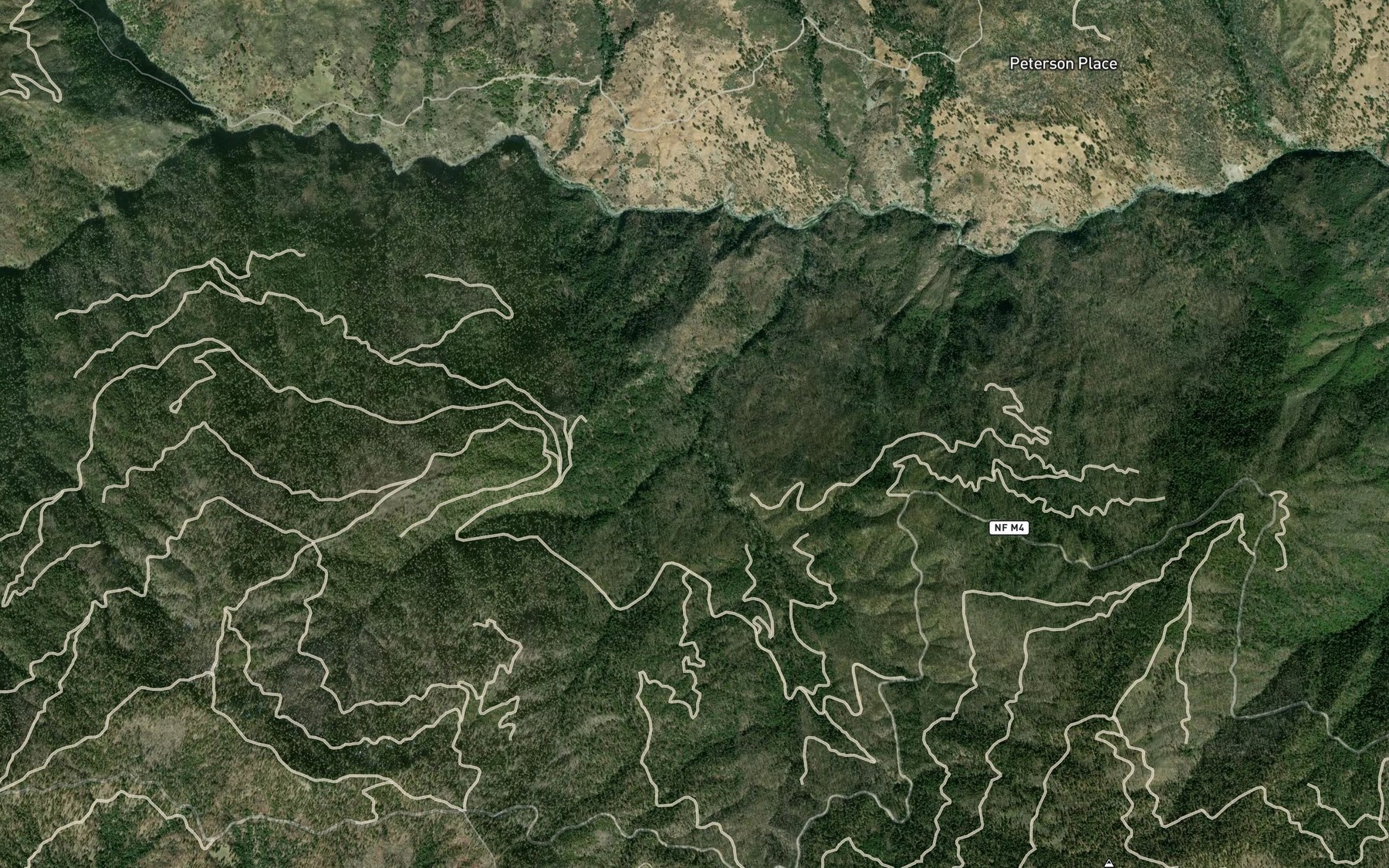 Satellite map of the Haypatch Creek