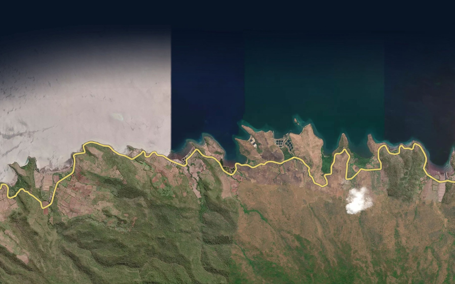 Satellite map of the Teluk Dalam