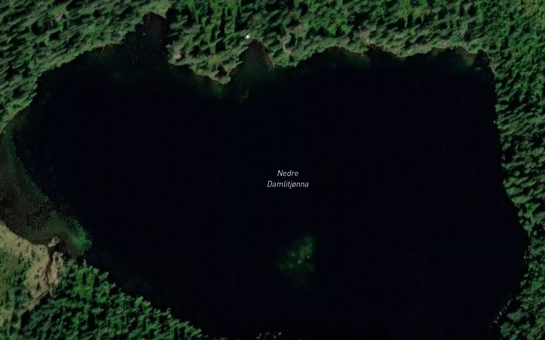 Satellite map of the Damlitjorna,nedre