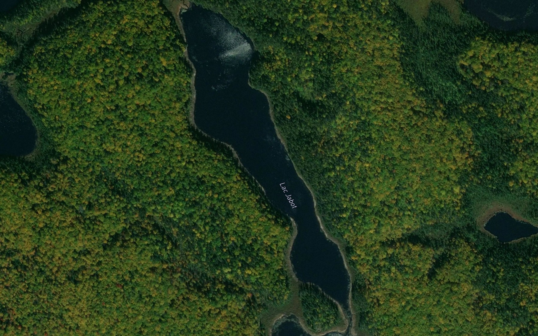 Satellite map of the Lac Jabot