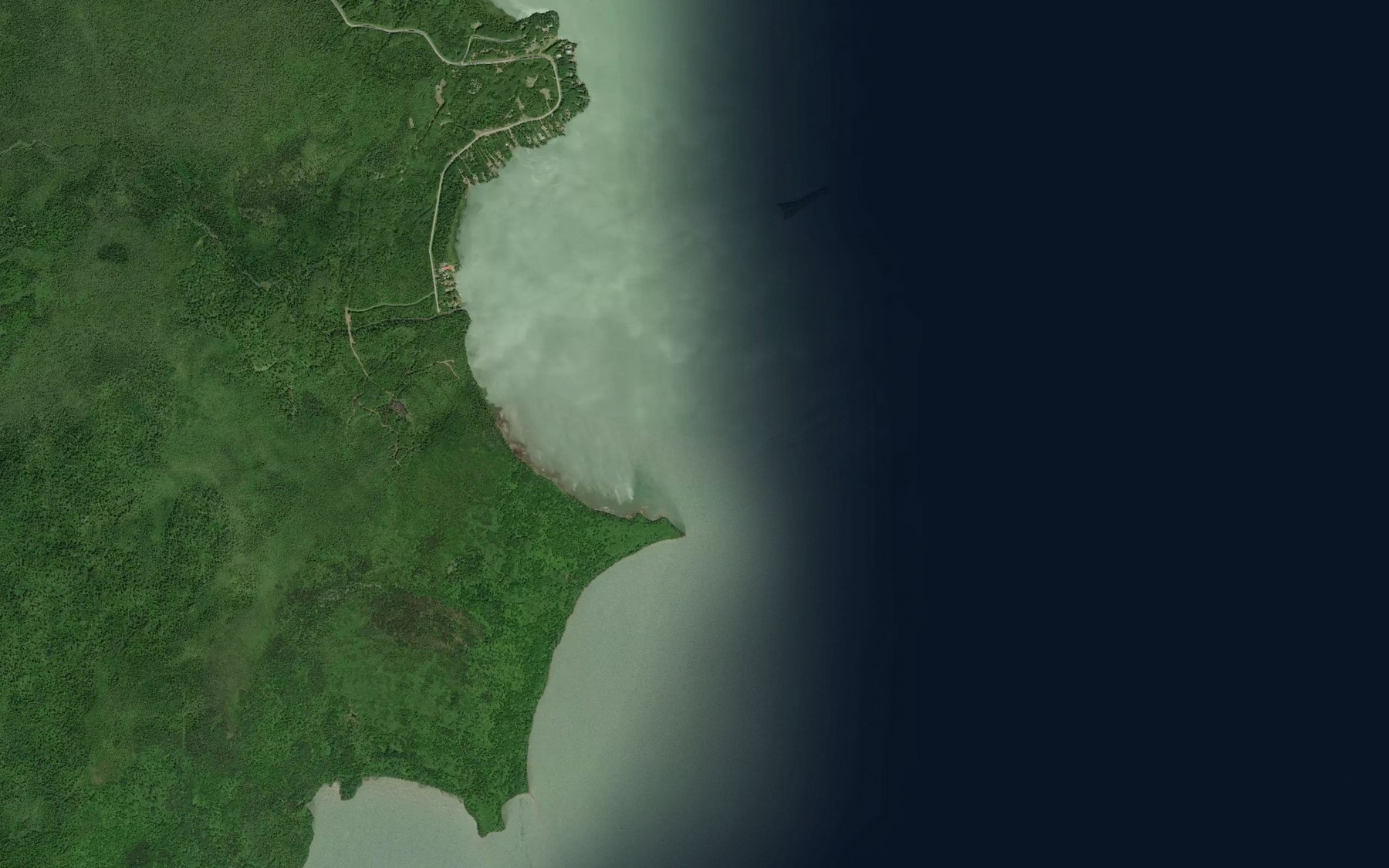 Satellite map of the Moose Bay