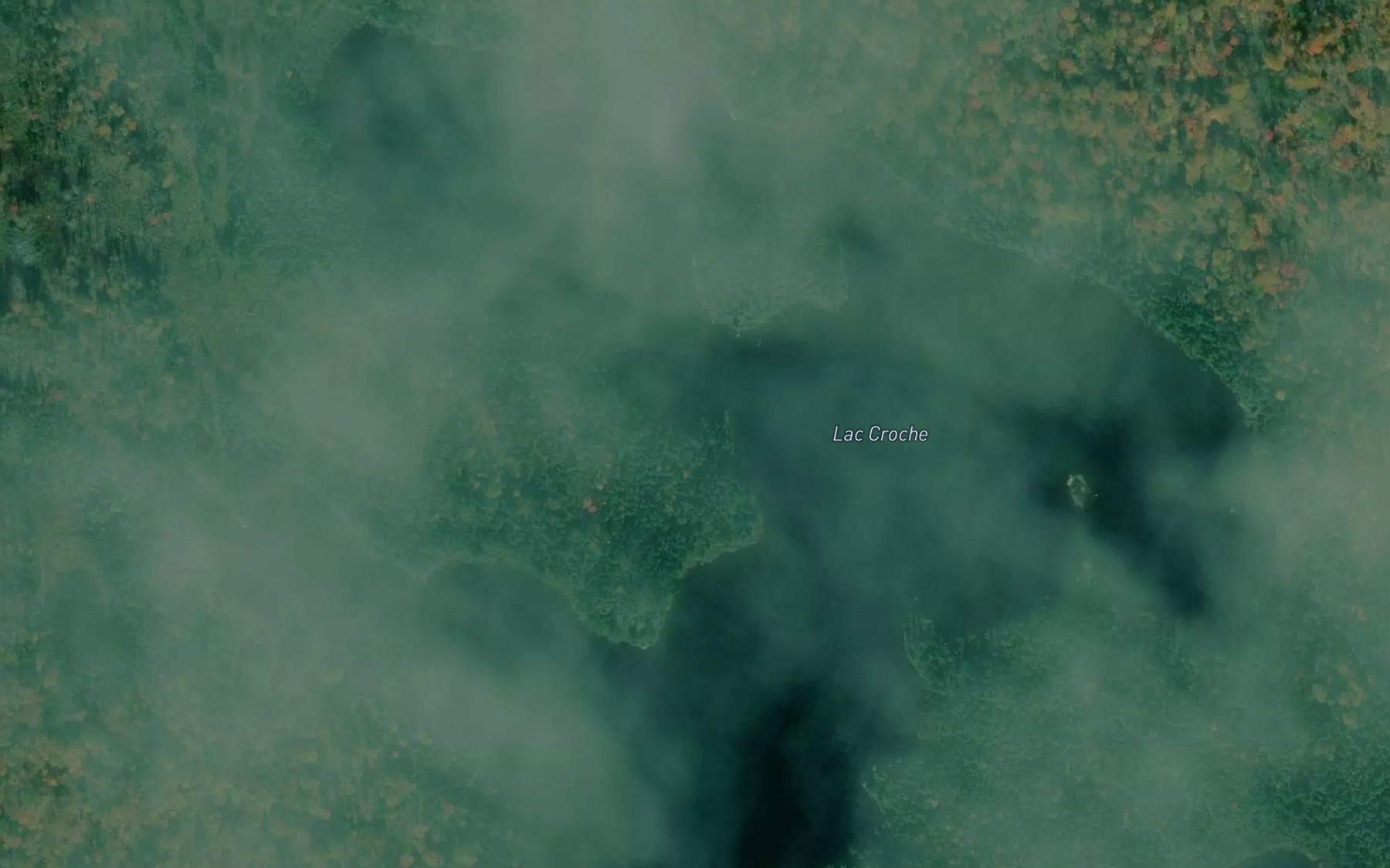 Satellite map of the Lac Croche